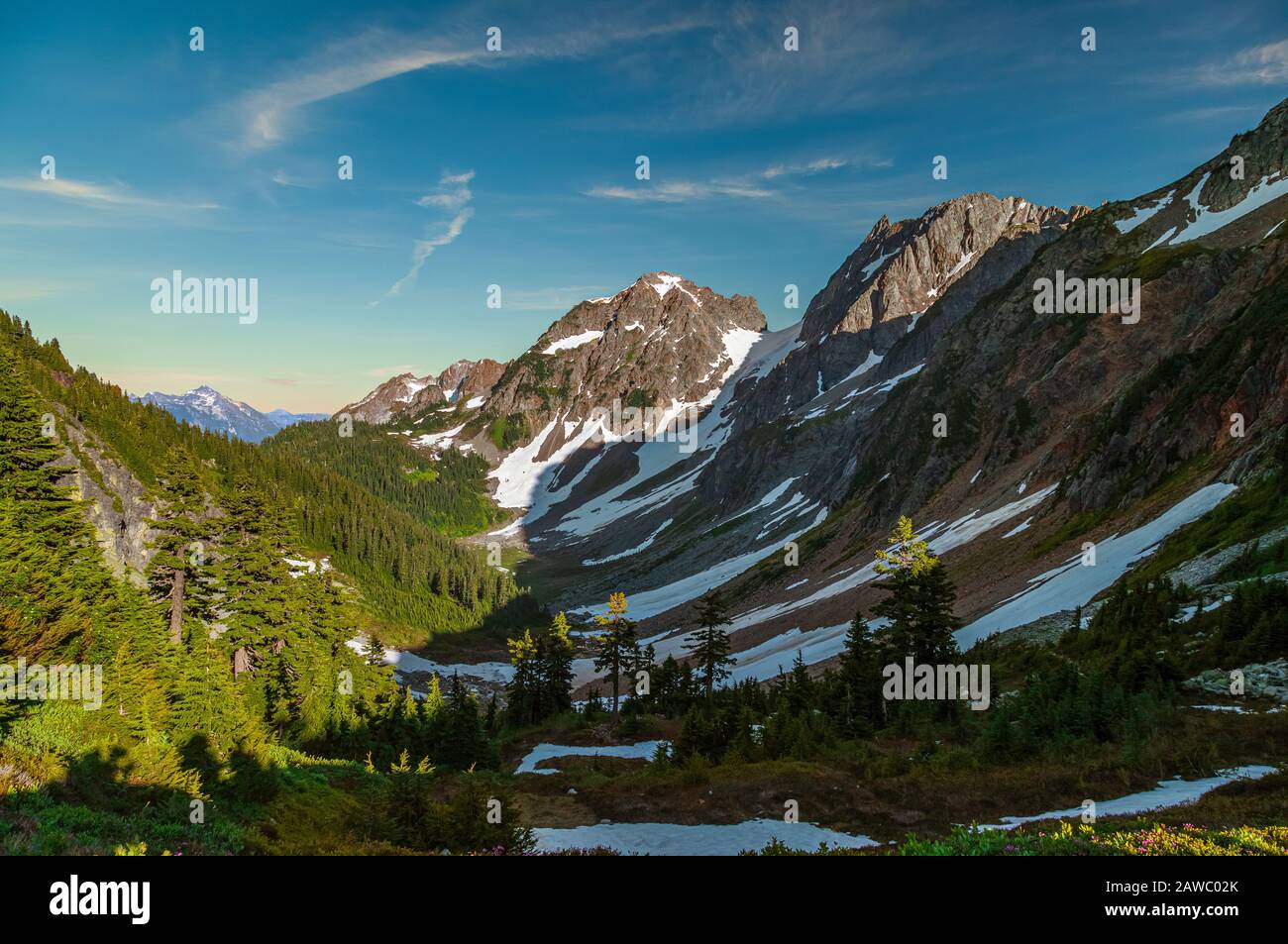 World Map Cascade Mountains