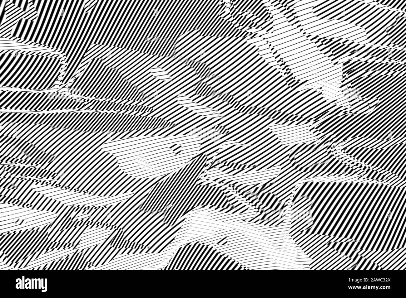 Halftone engraving grunge line art. Abstract decorative background with