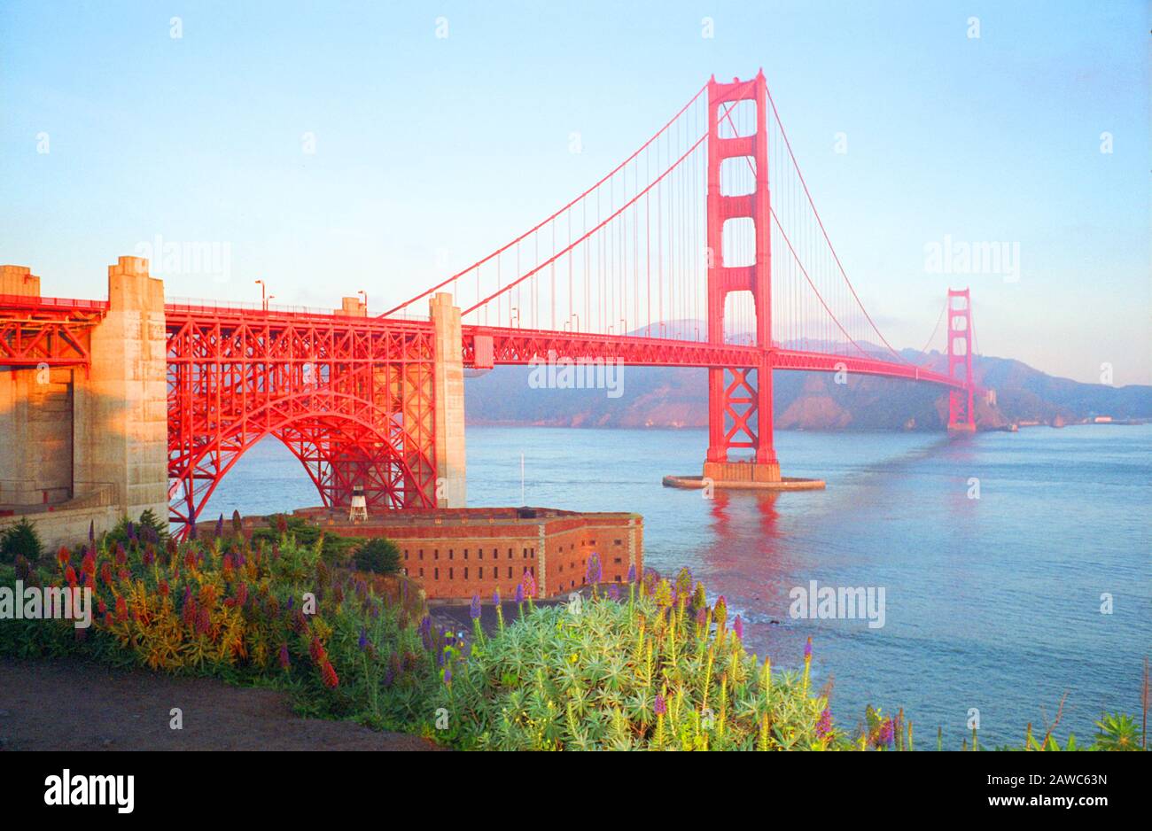 ‘Golden Gate Sunset’, December 2011 Stock Photo