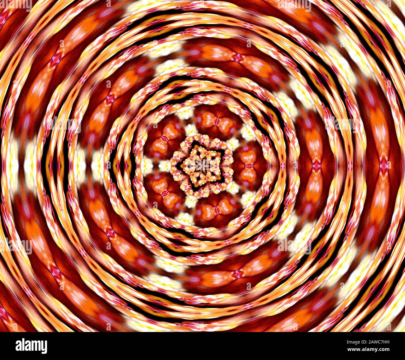Yellow star kaleidoscope pattern hi-res stock photography and images ...