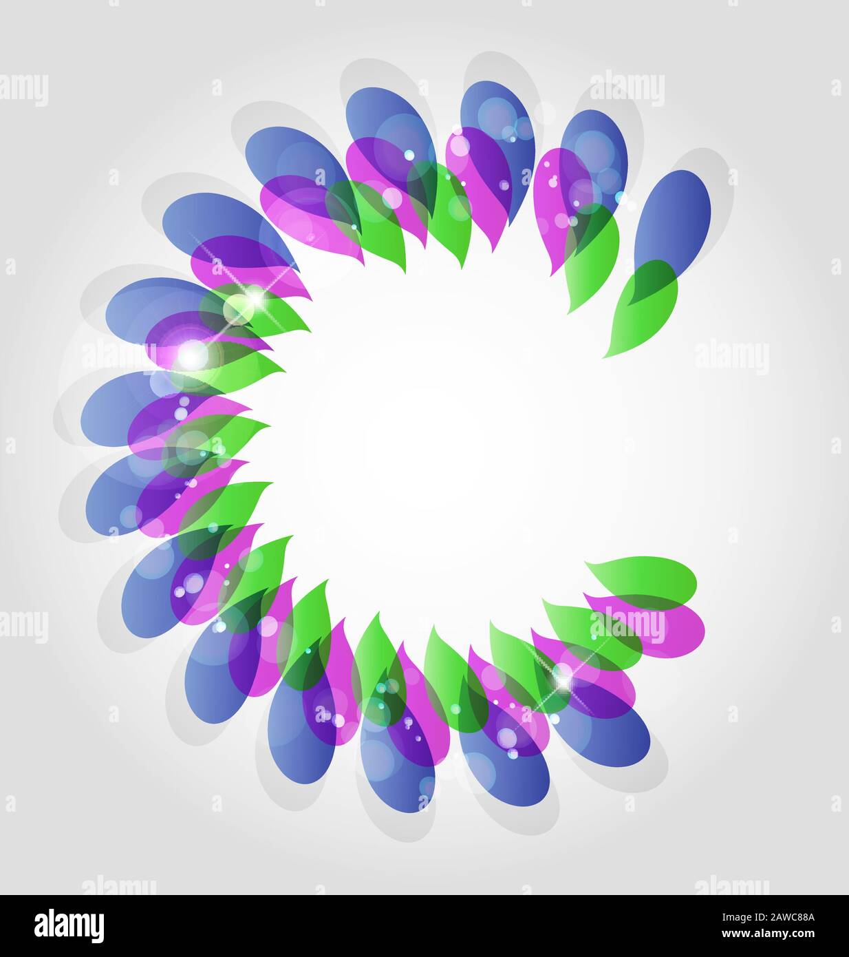 Creative abstract  background with color and gradient embellishments Stock Vector