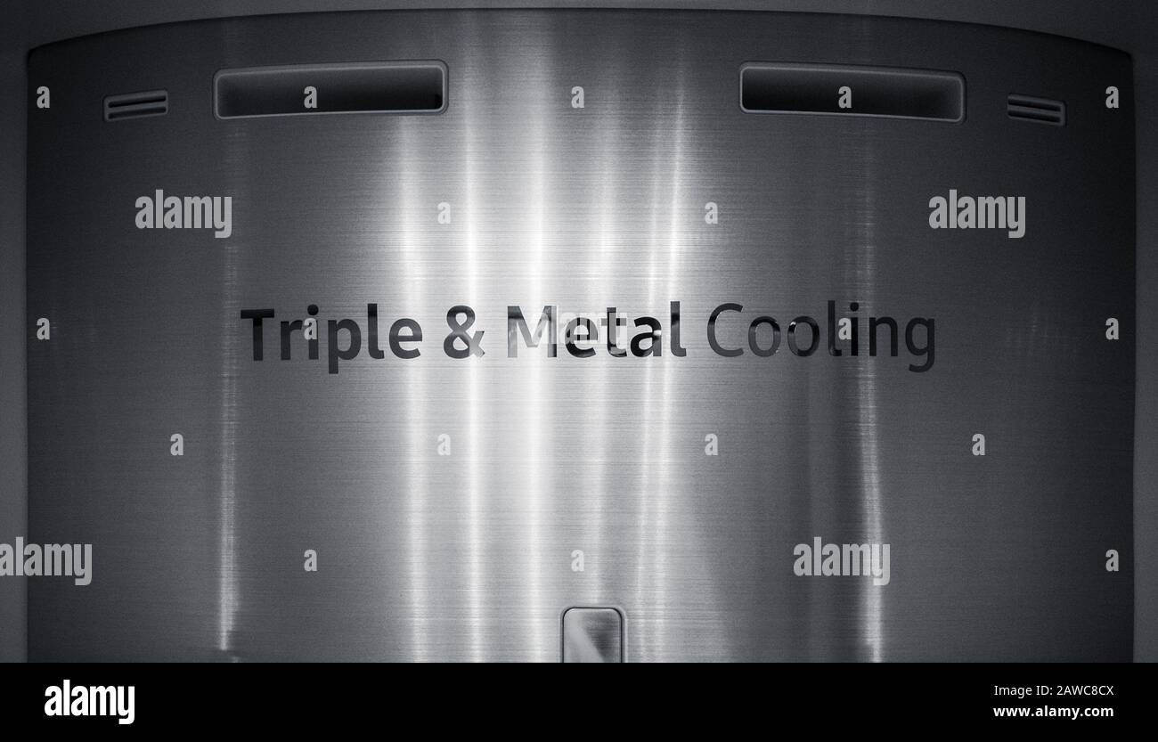 the triple metal cooling technology Stock Photo - Alamy