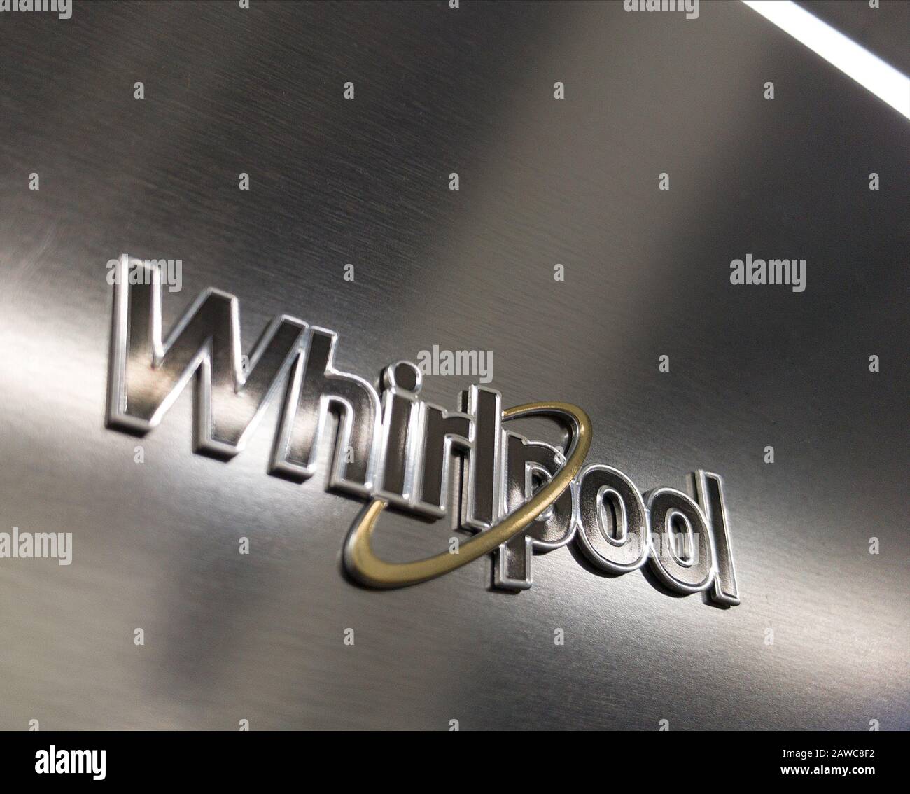logotype of the Whirlpool corp Stock Photo