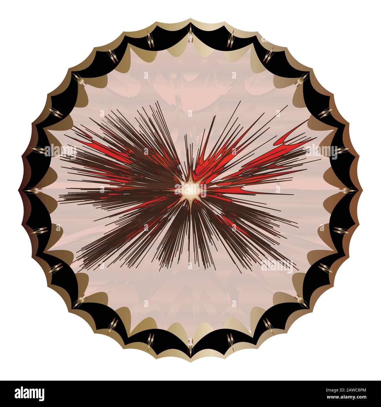Abstract explosion isolated on a white background Stock Vector Image ...