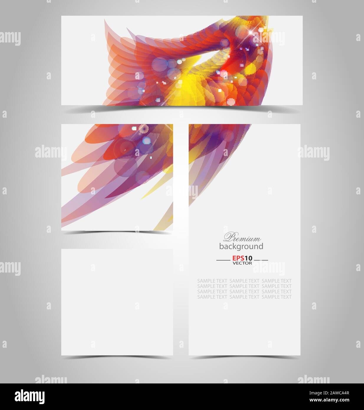 Colorful art template background Stock Vector