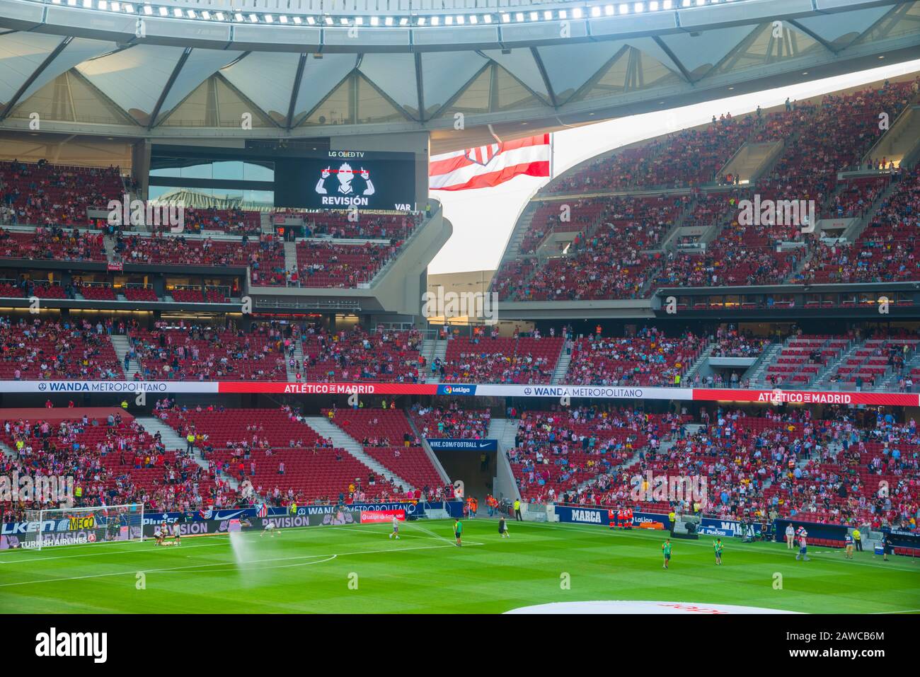 Wanda Metropolitano Stadium During A Football Match Madrid Spain Stock Photo Alamy