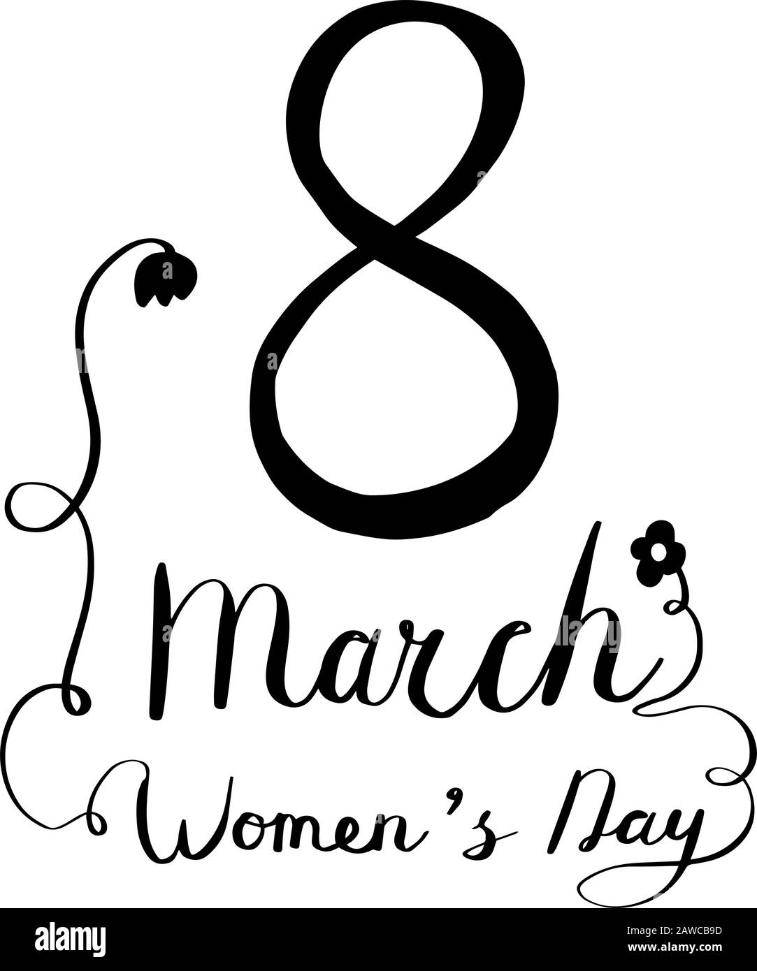 Happy womens day Black and White Stock Photos & Images - Alamy