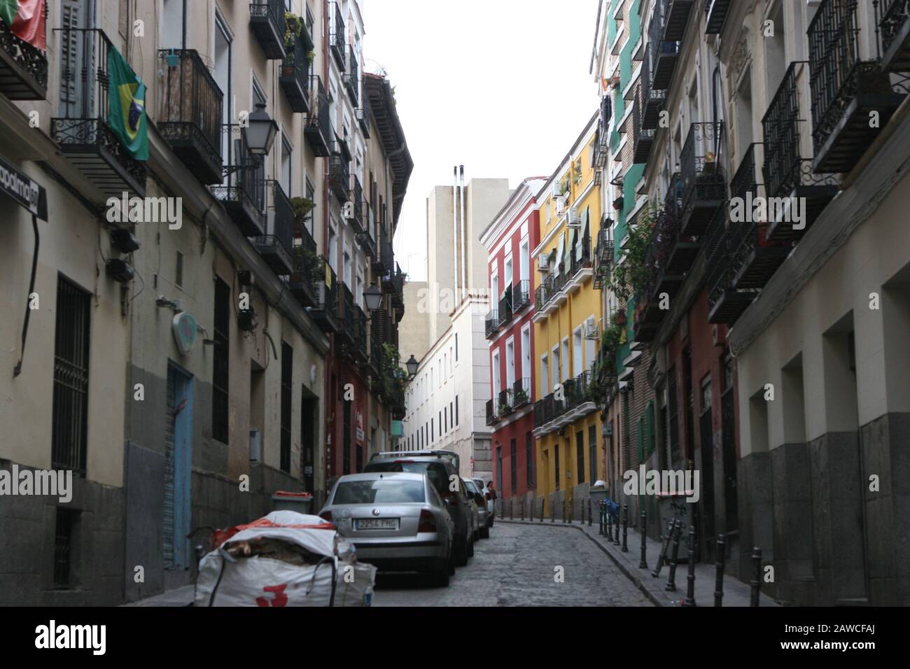 Madrid street Stock Photo