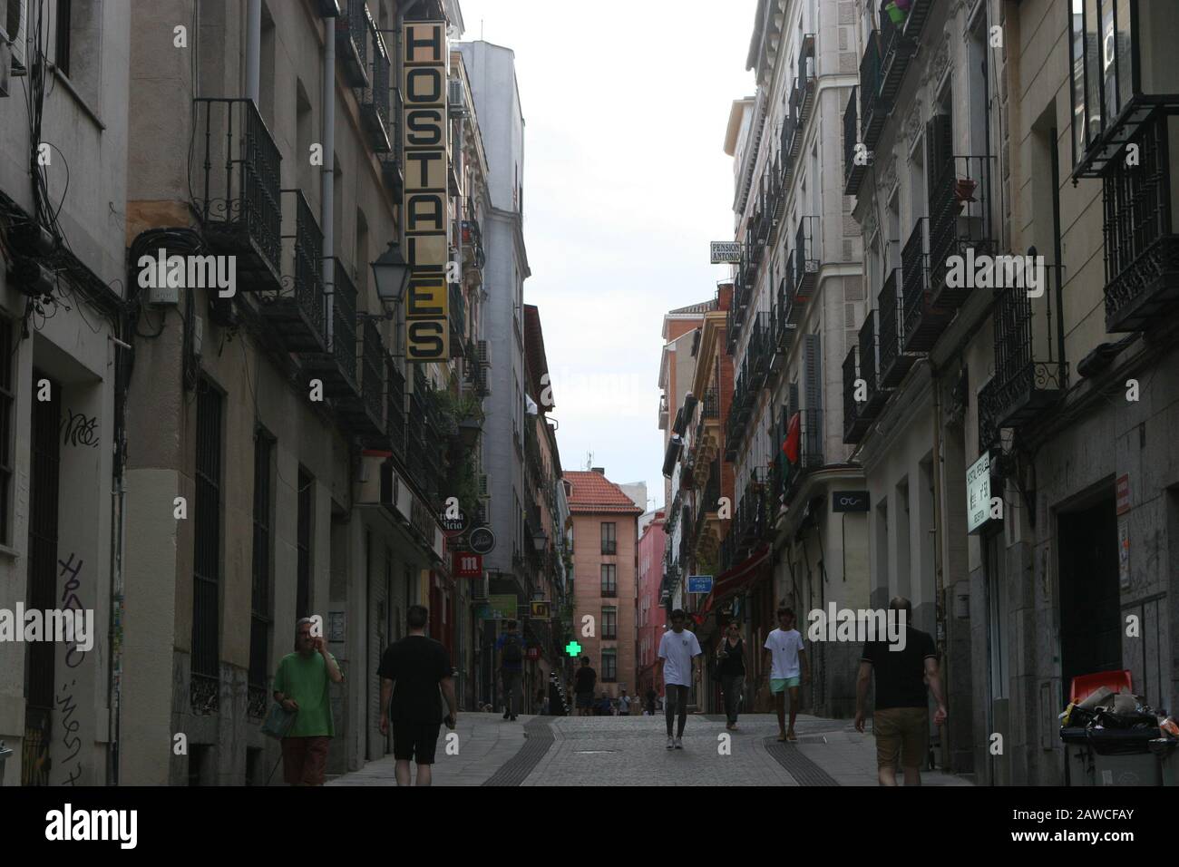 Madrid street Stock Photo