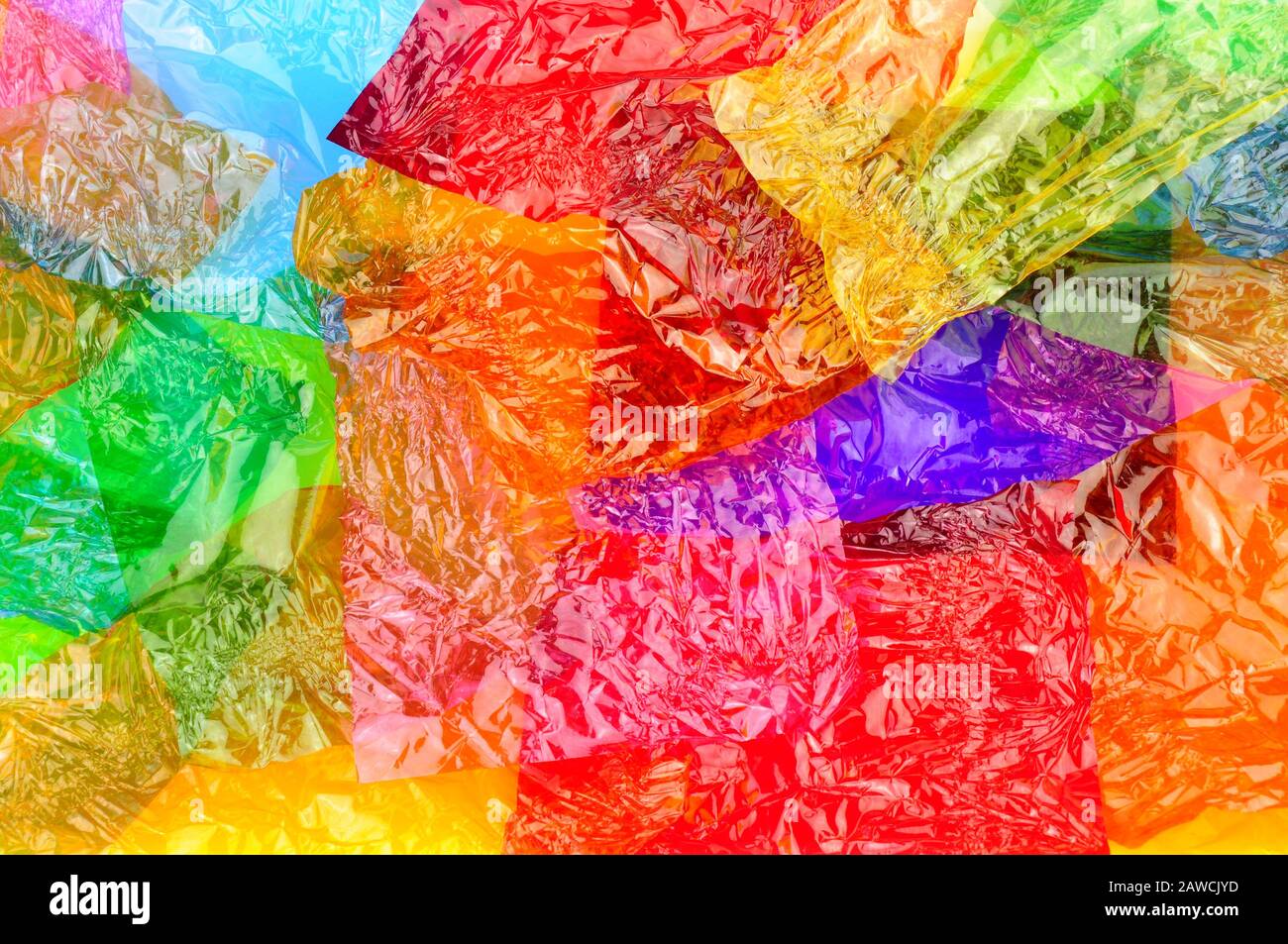 Colourful cellophane sweet wrapper background Stock Photo Alamy