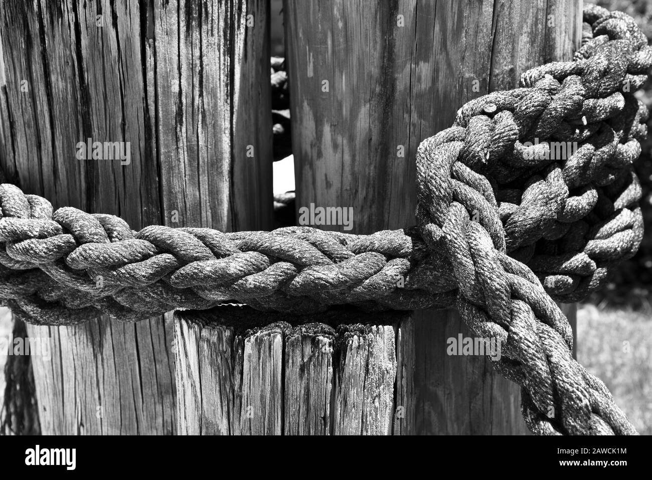 Anchored post Black and White Stock Photos & Images Alamy