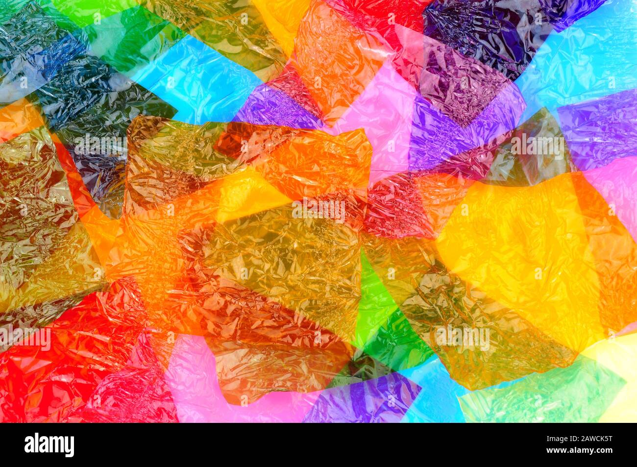 Colourful cellophane sweet wrapper background Stock Photo Alamy