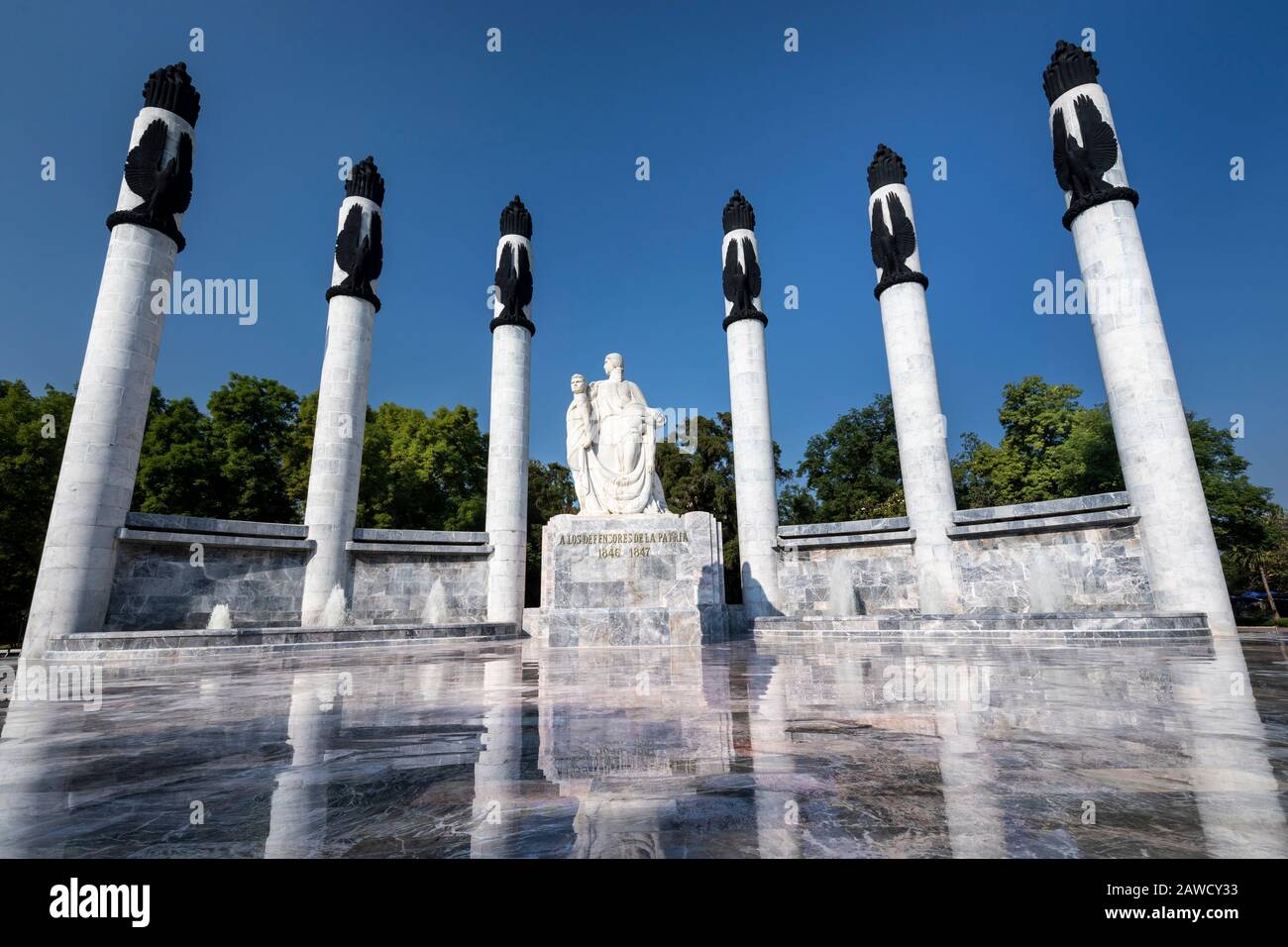 Monumento a la Patria in Chapultepec Park in Mexico City, Mexico. Stock Photo