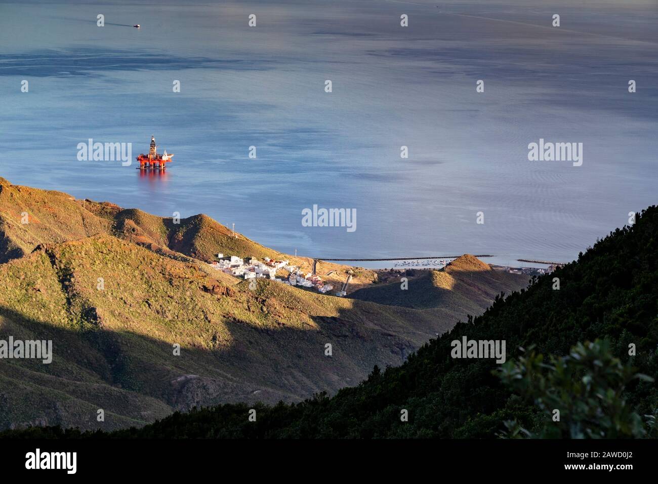 View over the south coast of Tenerife, Canary Islands Stock Photo