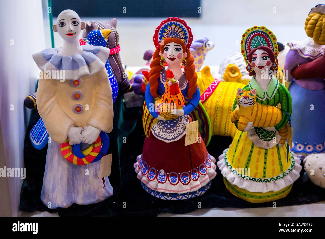 Dymkovo toys hi-res stock photography and images - Alamy