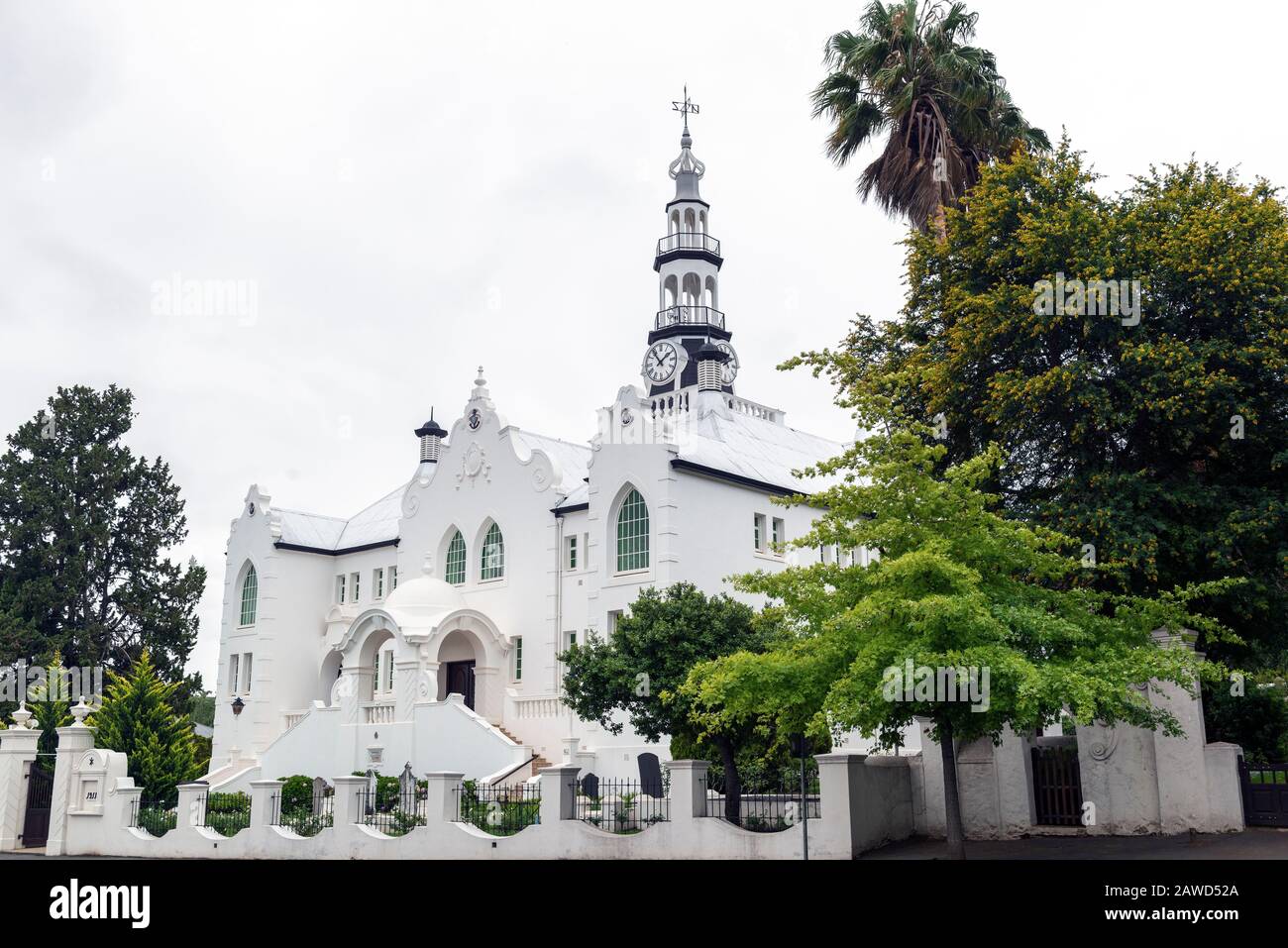 Dutch Reformed Church, Swellendam, Western Cape, South Africa Stock Photo