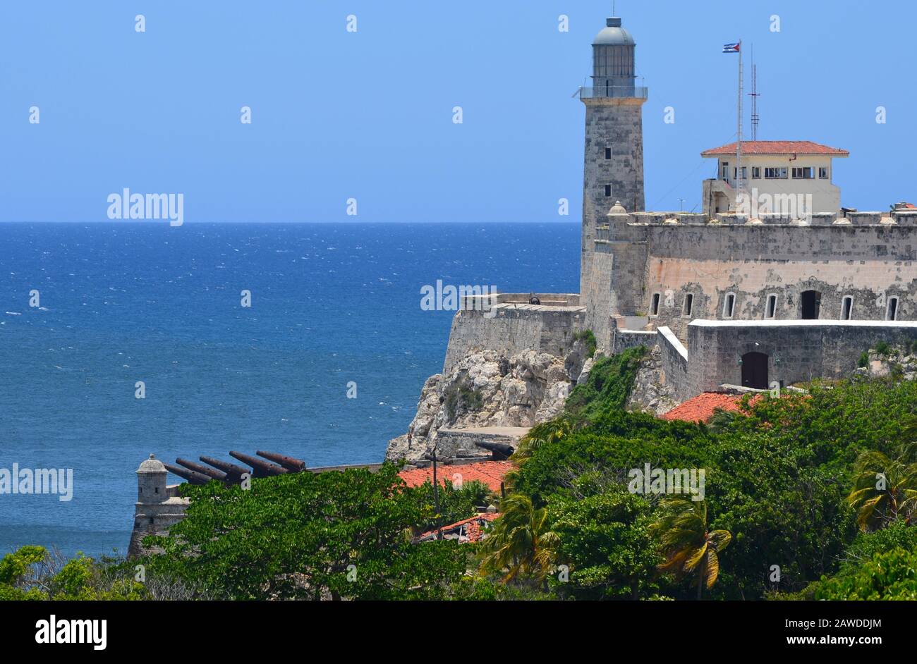 Cuba, Havana, the Morro-Cabana Military-Historical Site, Castillo de los  Tres Reyes Magos del Morro (a UNESCO Heritage Site Stock Photo - Alamy