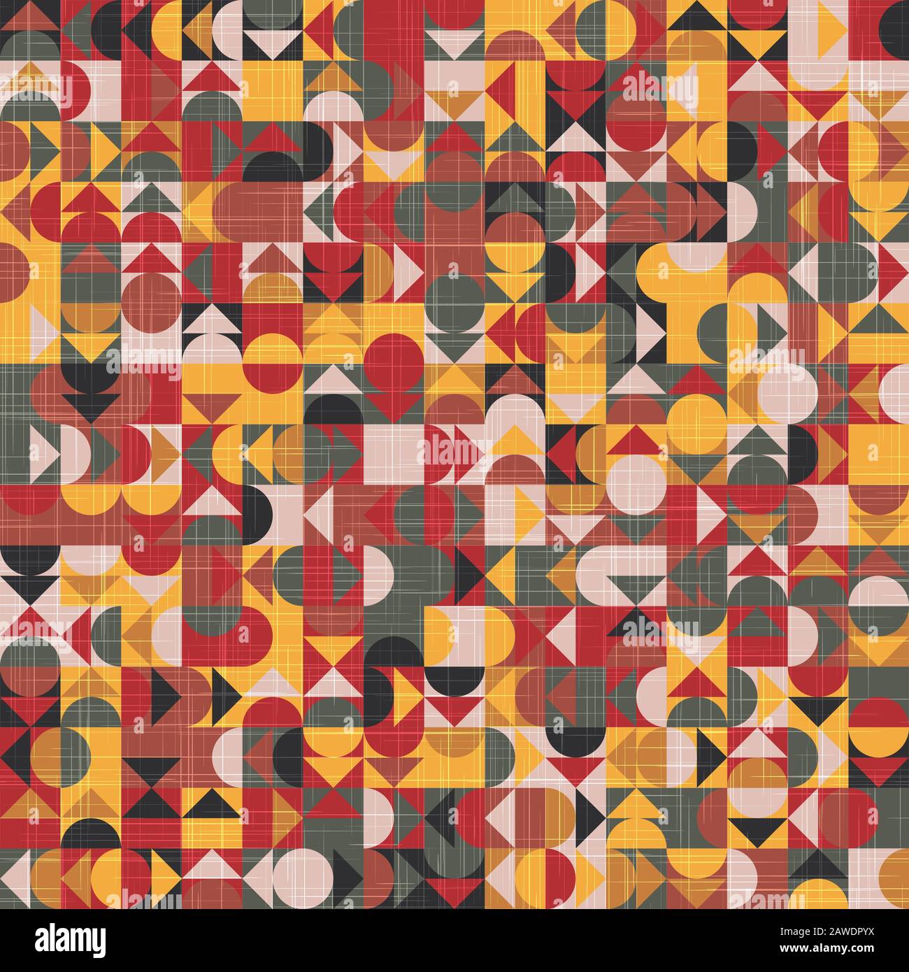 Intricate ornate tiling geo trend seamless pattern Stock Vector