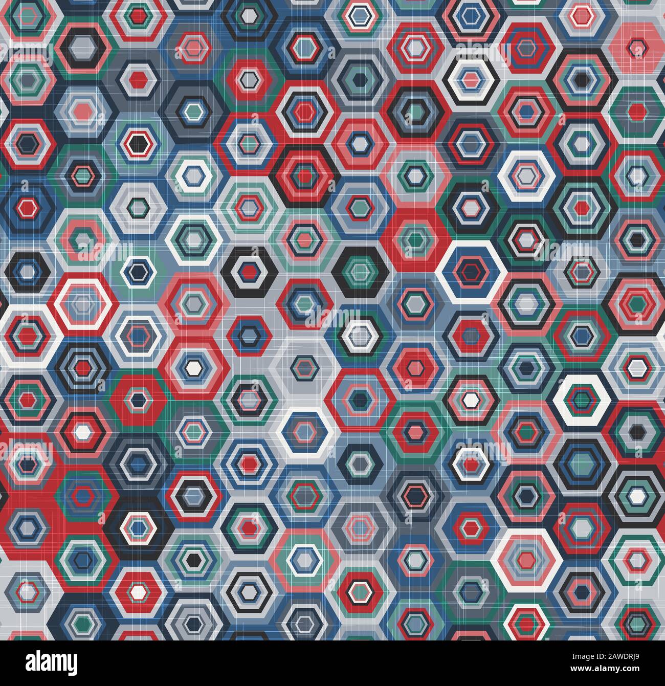 Intricate ornate tiling geo trend seamless pattern Stock Vector