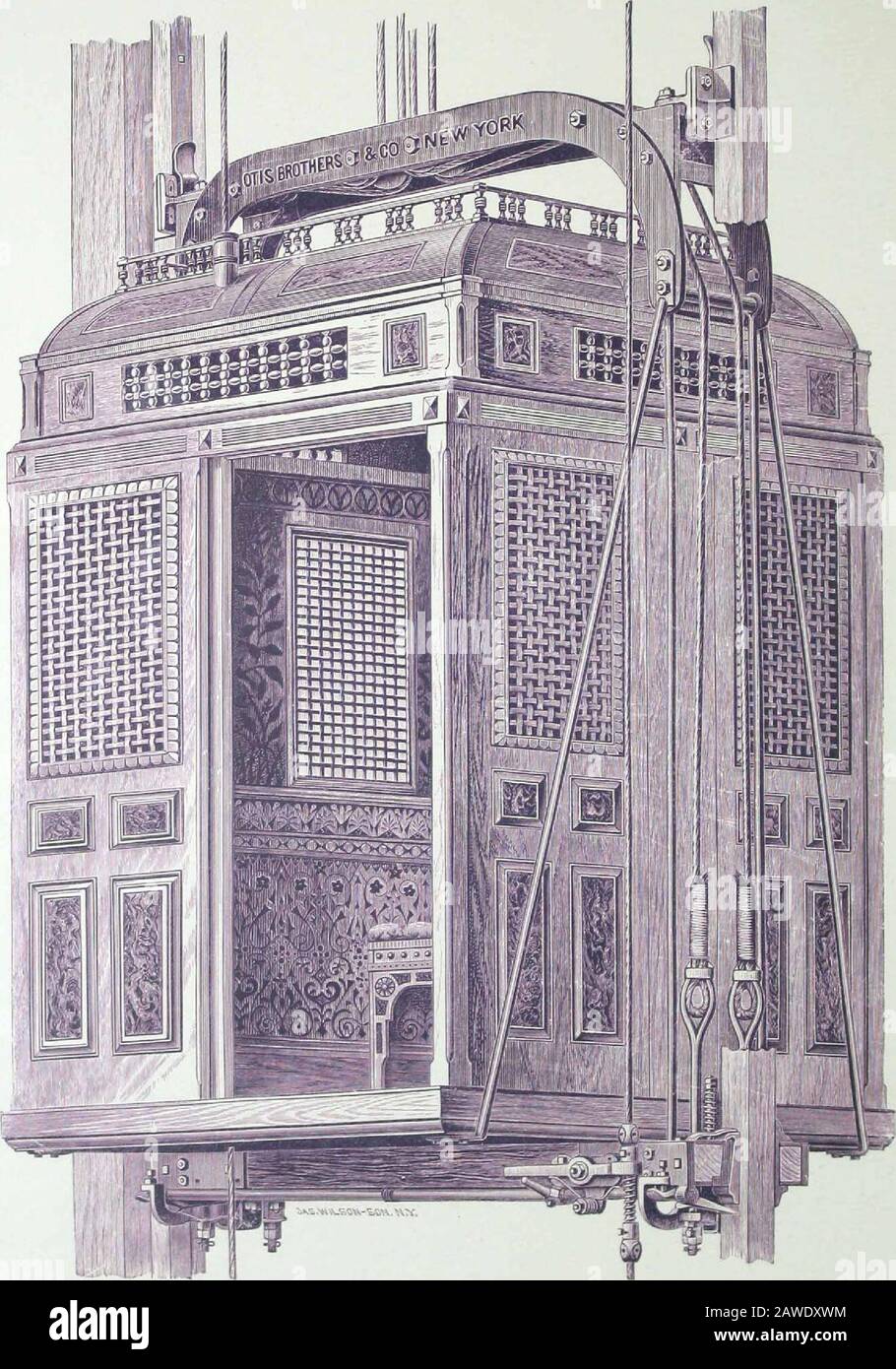 Hydraulic, electric, steam and belt elevators. . THE. OTIS PRESSURE TANK SYSTEM IN THE MOST