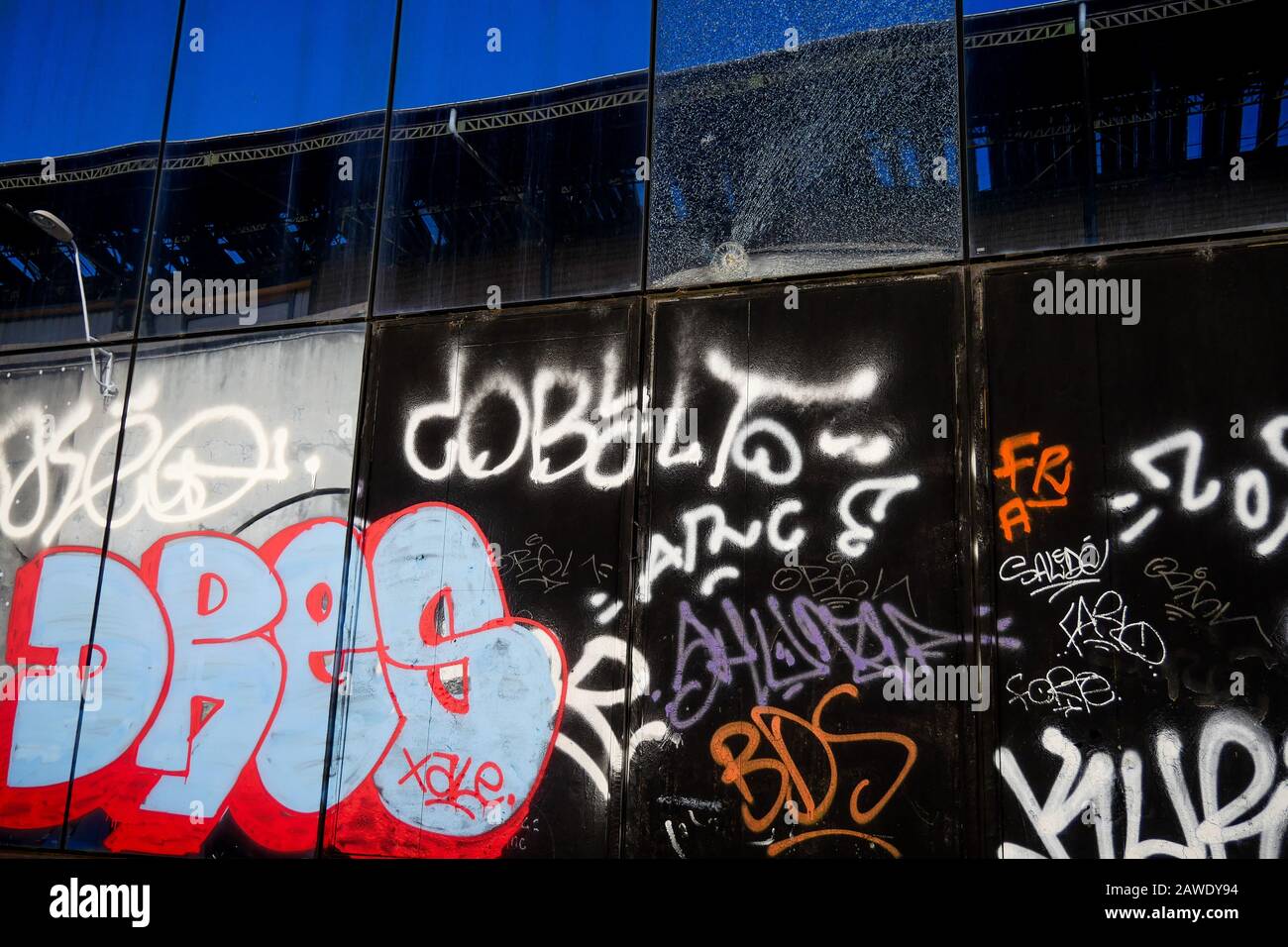Industrial wasteland, Lyon, France Stock Photo Alamy
