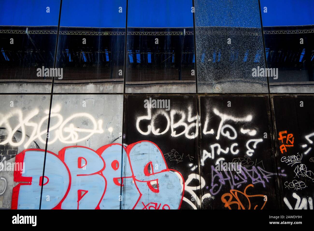 Industrial wasteland, Lyon, France Stock Photo Alamy