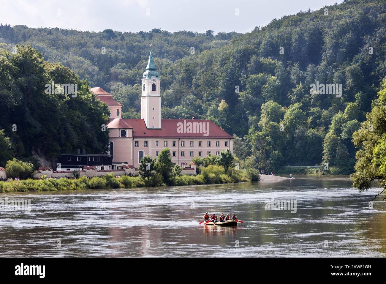 Danube breakthrough, Weltenburg Monastery, Germany Stock Photo