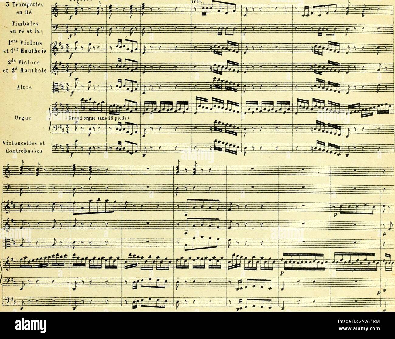 Nouveau traité d'instrumentation . nnelles de linstrument. 8854.E. ORGUE 309 de la musique instrumentale antérieure à Haydn. Le style polyphonique, cultivé par les orga-nistes de lAllemagne protestante, a trouvé son épanouissement complet dans les prodi-gieuses toccates et fugues de Jean Sébastien Bach, dans ses préludes et ses chorals figu-rés; le style de concert a régné sans partage jusquà ces derniers temps dans les payscatholiques, la France, la Belgique, lItalie, lEspagne: sa marque technique est lexclu-sion de la pédale. Haendel. dont le génie porte une si profonde empreinte italienne, Stock Photo