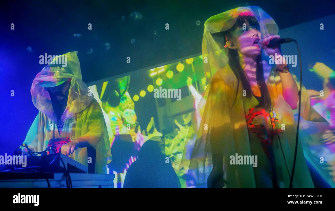 Malmo, Sweden. 08th Feb 2020. Japanese electronic music duo WaqWaq Kingdom made by singer Kiki