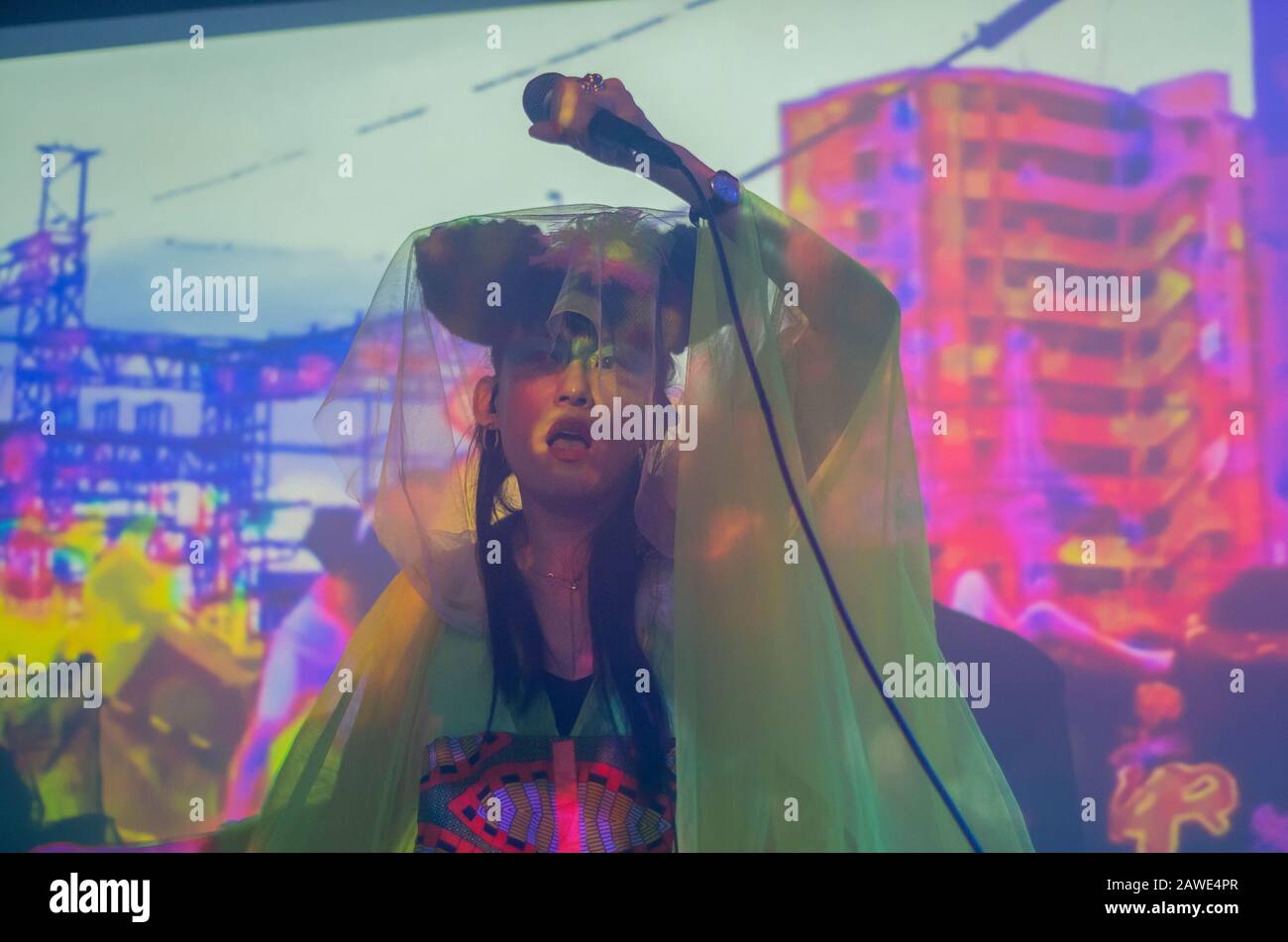 Malmo, Sweden. 08th Feb 2020. Japanese electronic music duo WaqWaq Kingdom made by singer Kiki