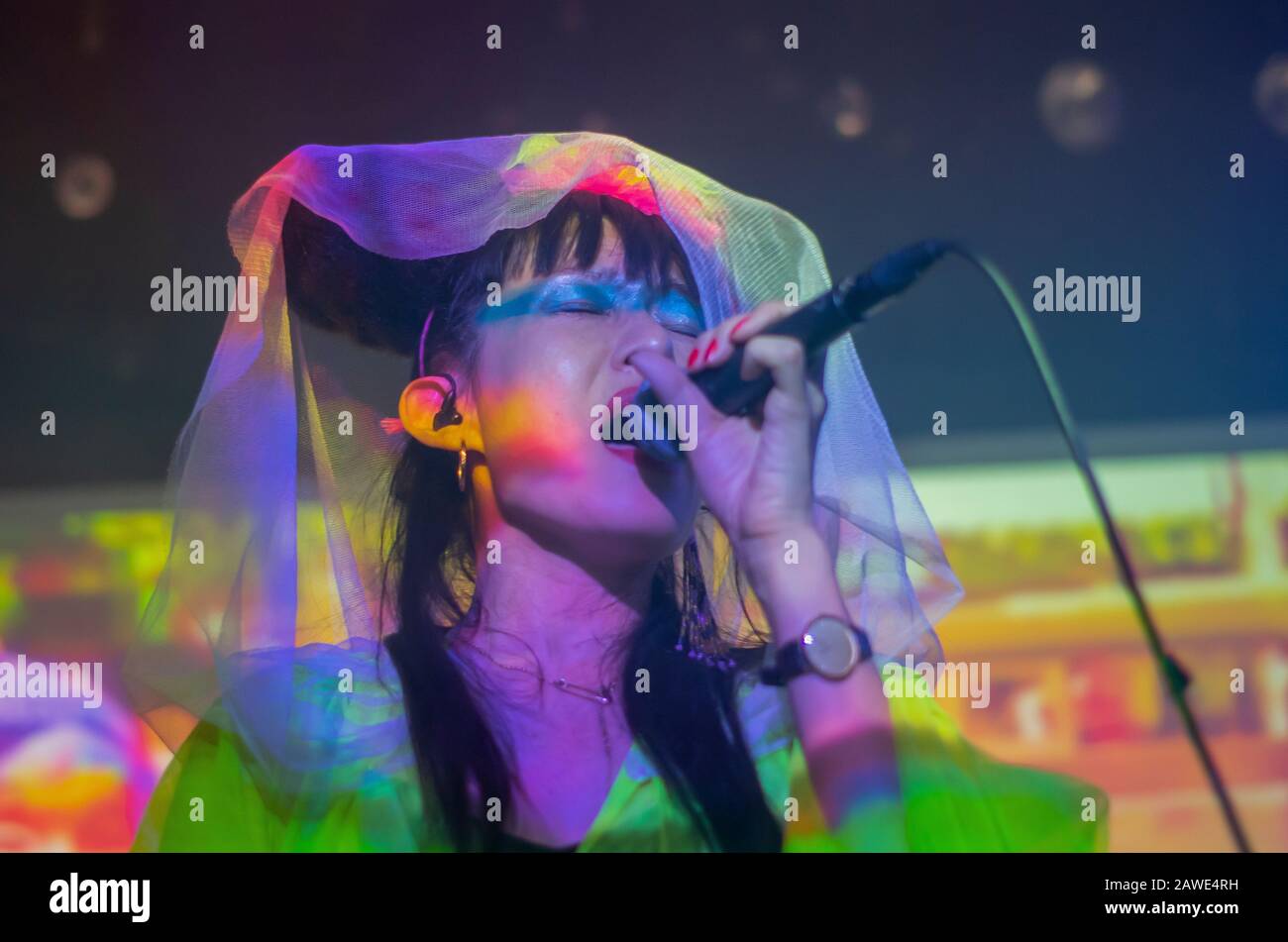 Malmo, Sweden. 08th Feb 2020. Japanese electronic music duo WaqWaq Kingdom made by singer Kiki