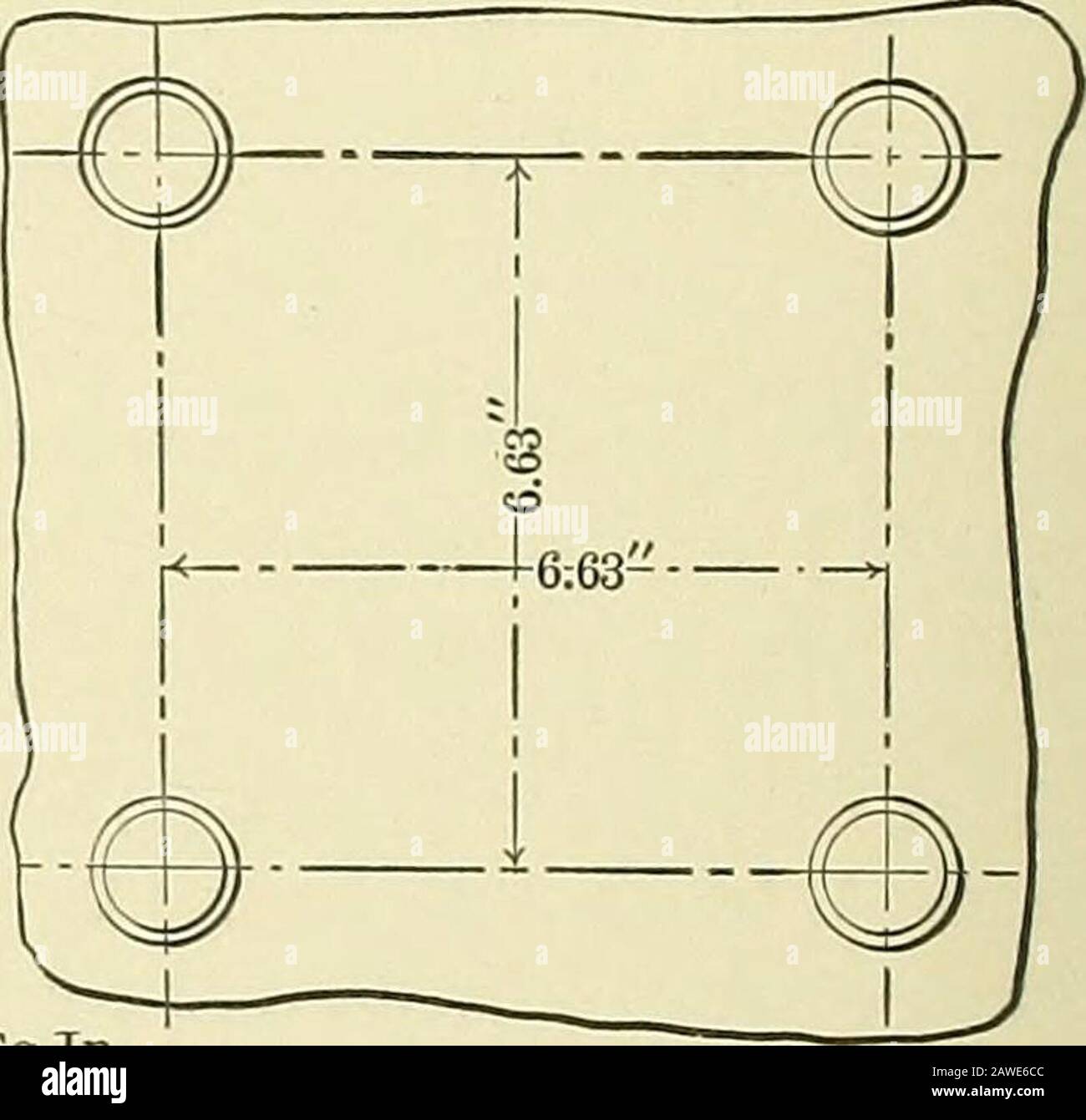 Laying out for boiler makers and sheet metal workers; a practical treatise on the layout of boilers, stacks, tanks, pipes, elbows, and miscellaneous sheet metal work . Area 1.28 Sq.In. iMc Diam.Fig. 20. Fig. 21 Plate and Nut.recessed. Filled with Asbestos Rope Packing. METHODS OF FASTENING DIRECT ST.YS. Stock Photo