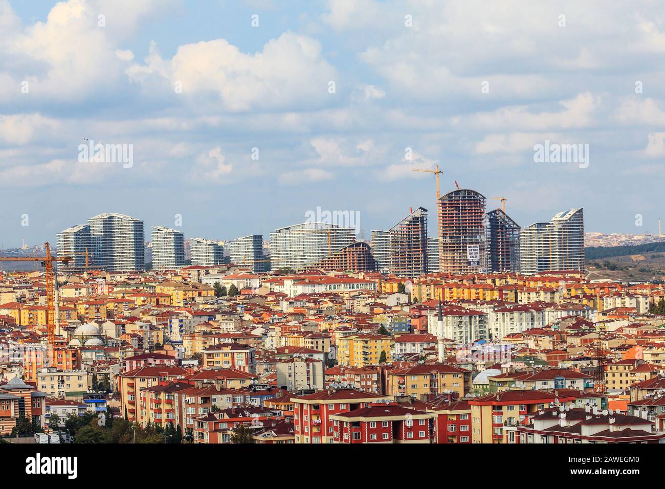 The changing architectural face of Bagcilar, istanbul - Turkiye Stock Photo