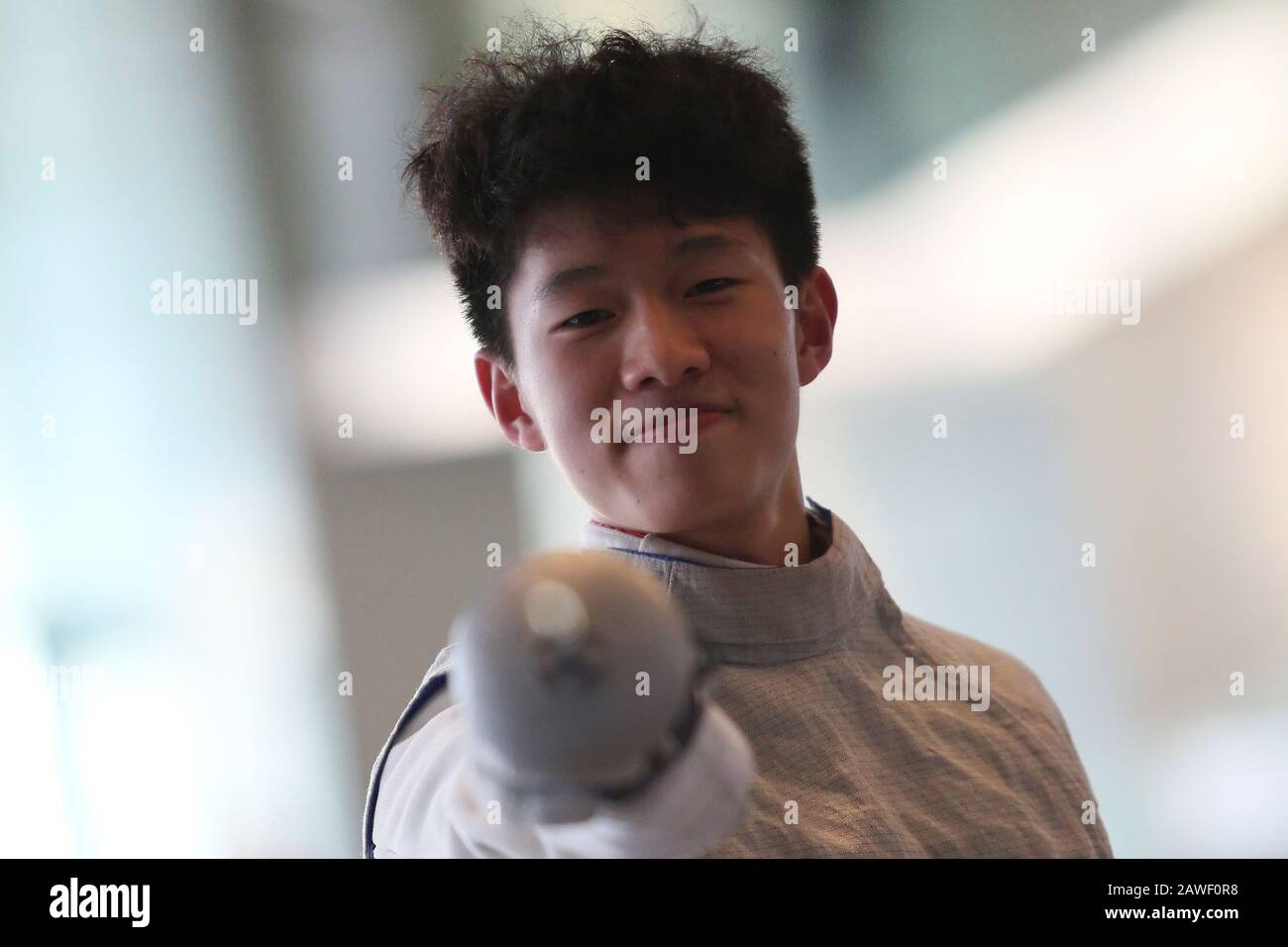 Torino, Italy, 08 Feb 2020, on zhenghui (china) during FIE Fencing Grand Prix 2020 Men - Inalpi Trophy - Sword - Credit: LPS/Claudio Benedetto/Alamy Live News Stock Photo