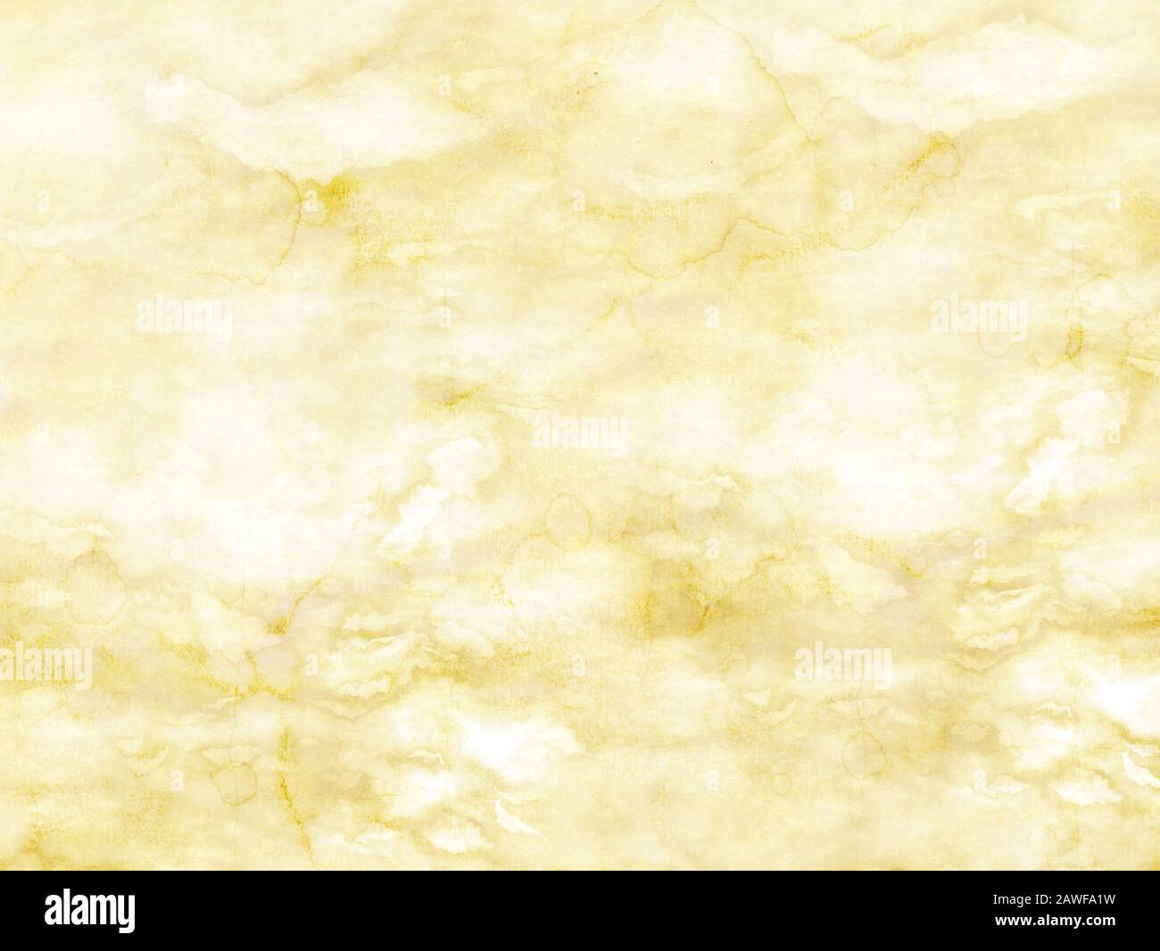 Old paper texture with irregular stains. Monochromatic background. Stock Photo