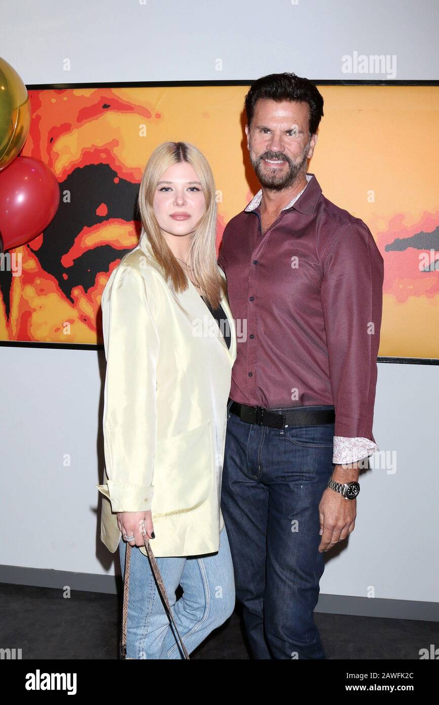 Los Angeles, CA. 7th Feb, 2020. Lorenzo Lamas, daughter at arrivals for Eric Braeden 40th Anniversary Celebration on THE YOUNG AND THE RESTLESS, Television City, Los Angeles, CA February 7, 2020. Credit: Priscilla Grant/Everett Collection/Alamy Live News Stock Photo