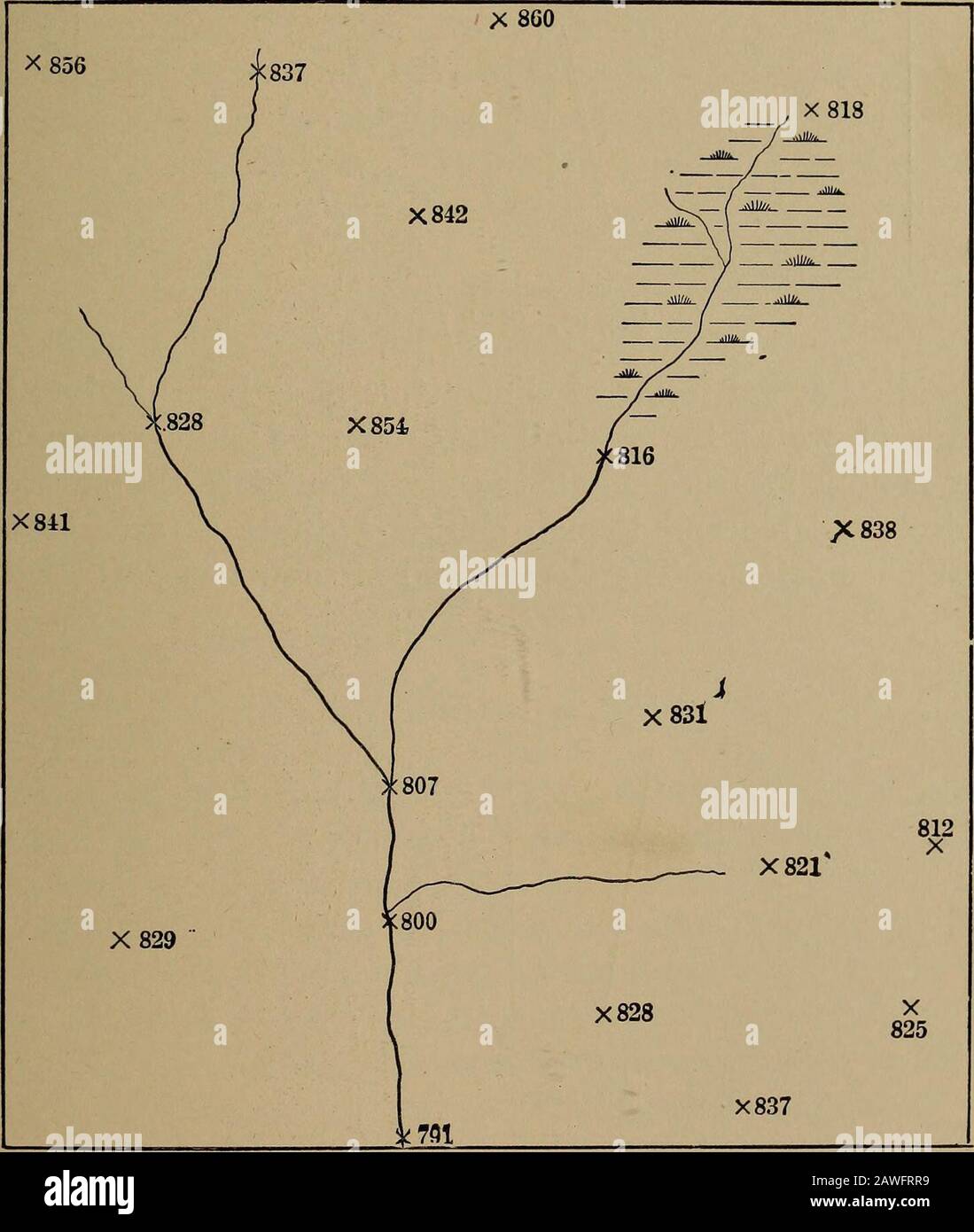 Elevation Map Between Two Points Topographic Maps And Sketch Mapping . Fig. 63.—Contour Interpolations  Exercise. The Difference In Elevation Between Two Points Canbe Determined  Most Accurately By Means Of A Level Instrument.such An Instrument Consists  Of A