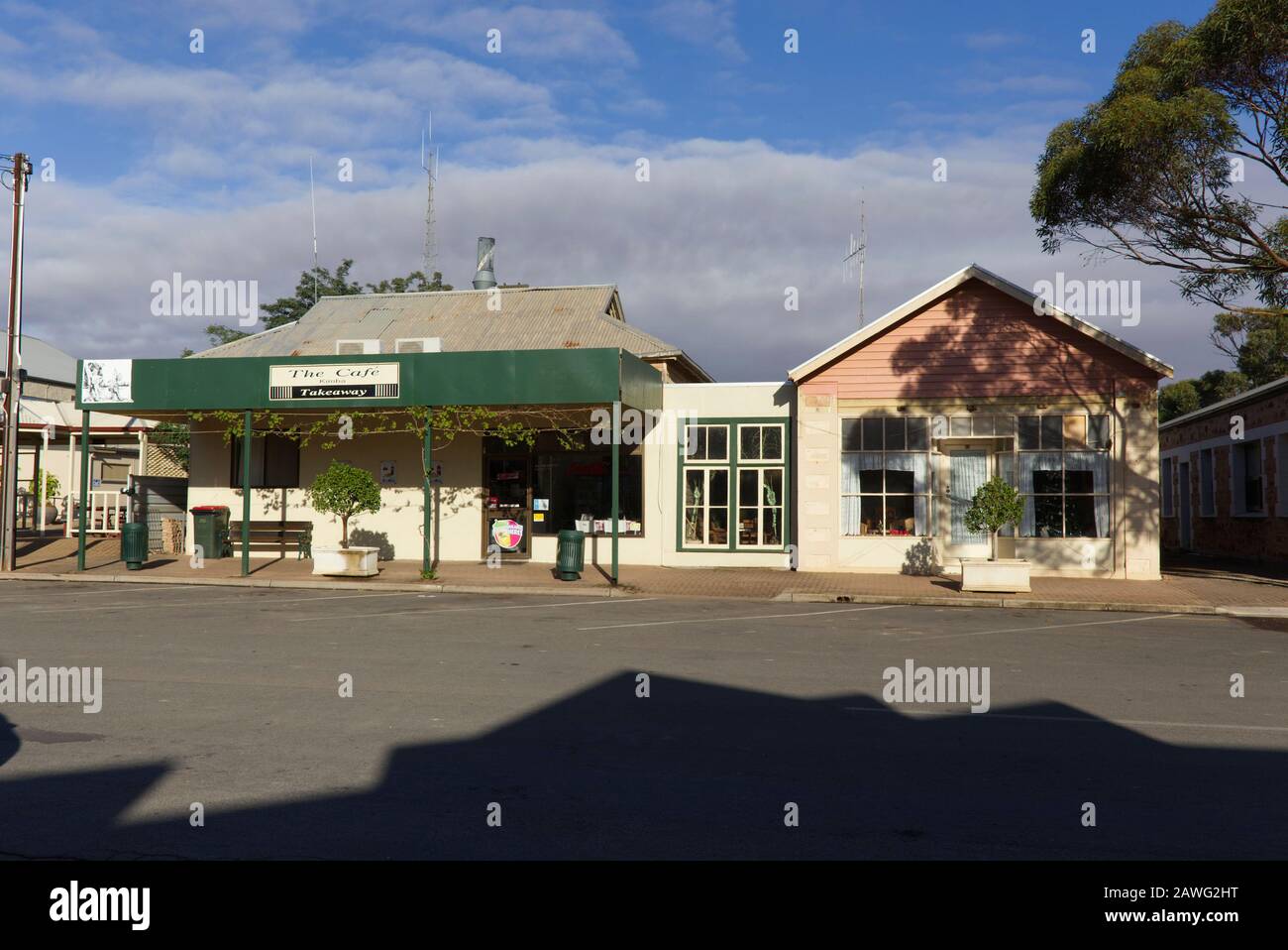Retail shopfronts of Kimba on the Eyre Peninsula South Australia Stock Photo