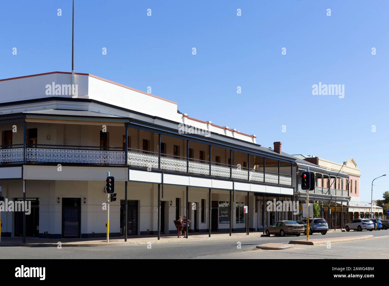 Newly renovated building on Argent Street Broken Hill western outback