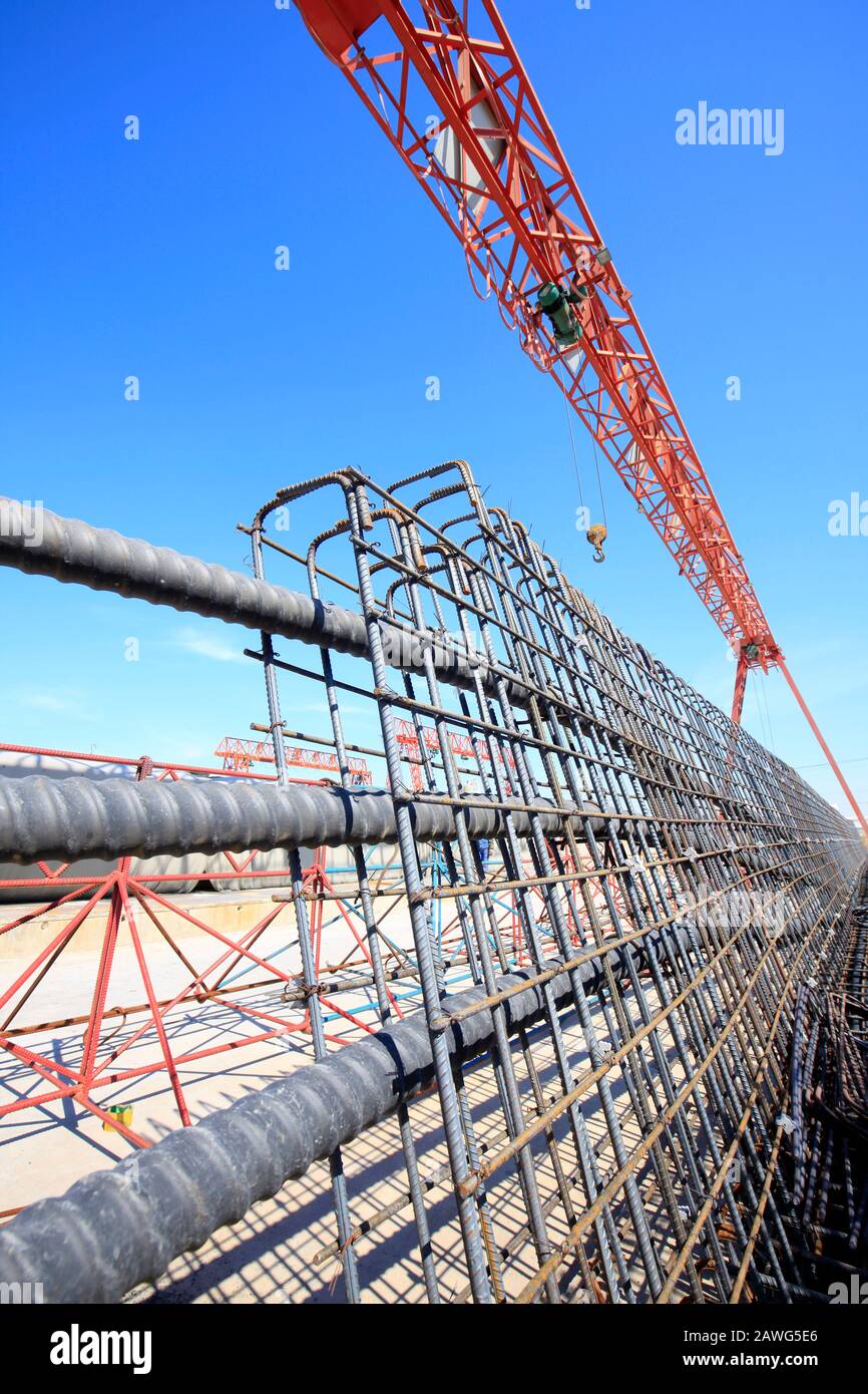 grid of reinforcement Stock Photo Alamy