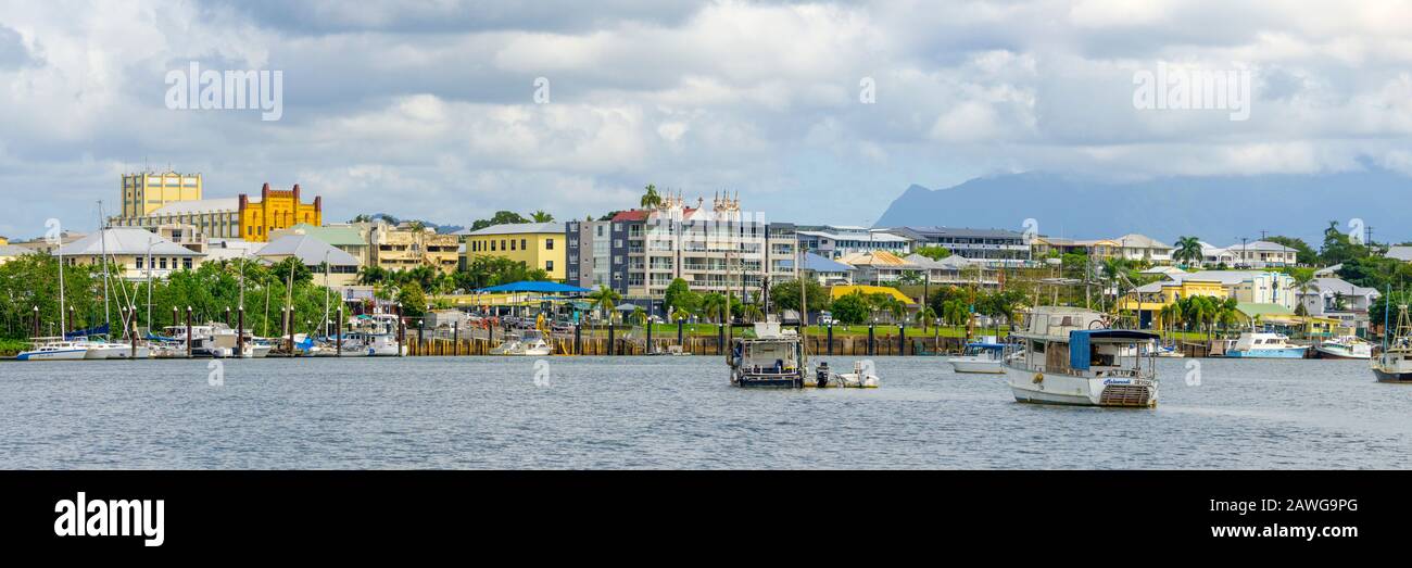 City of Innisfail on the banks for the Johnstone River, North Queensland, Australia Stock Photo