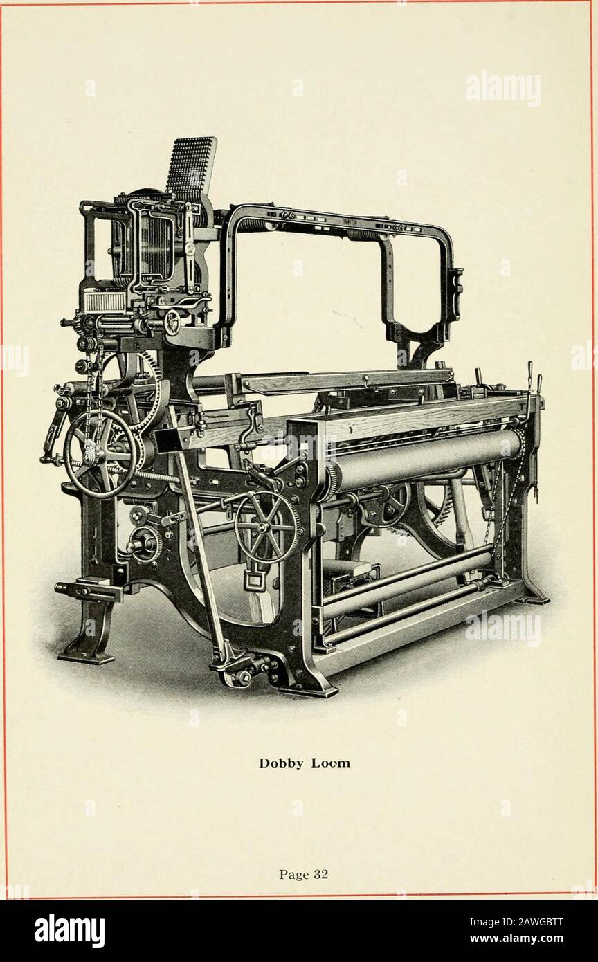 Illustrated and descriptive catalog of Whitin cotton weaving machinery :  and handbook of useful information for overseers and operatives . Pattern  Controlling Mechanism Page 30 On the following pages we illustrate and