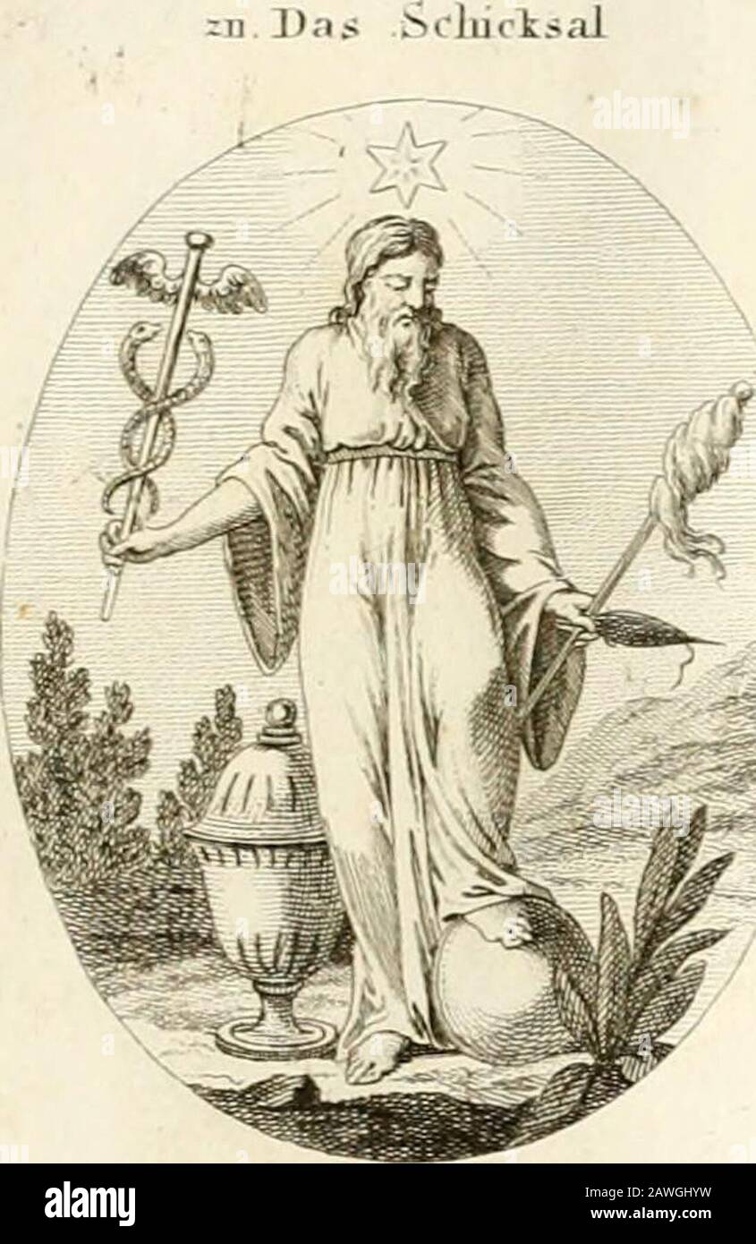 Iconologie für Dichter, Künstler und Kunstliebhaber . i*Zi zau^^^ife/c?i /frn M^r ,. >. -UZ.Die ^V^dcTwarrfidkeif. Stock Photo