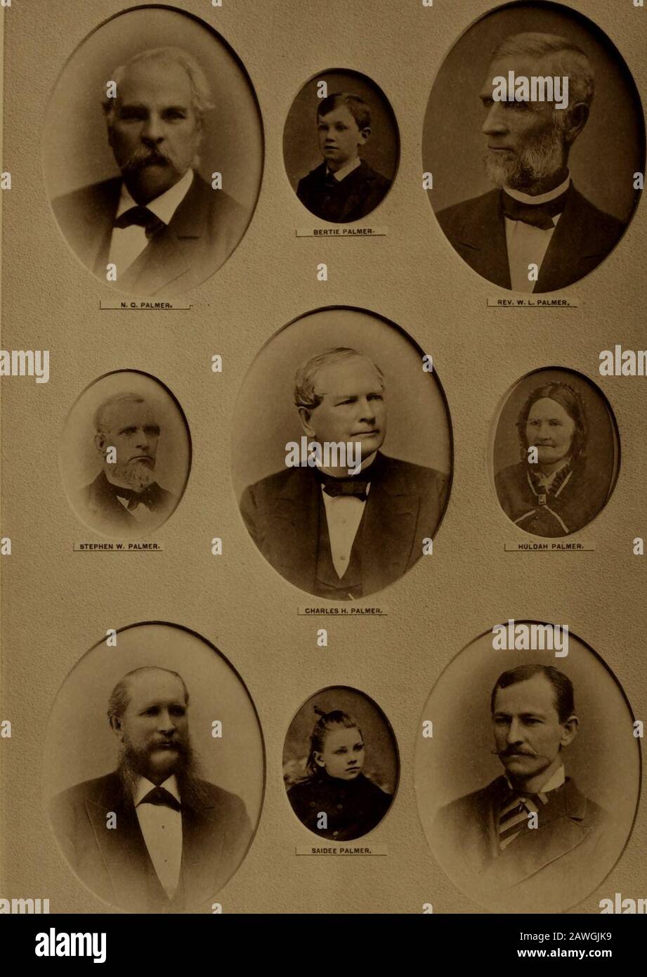 Volume no1 of Palmer recordsProceedings, or memorial volume of the first  Palmer family re-union held at Stonington, Conn., August 10 & 11, 1881, the  ancestral home of Walter Palmer, the pilgrim of
