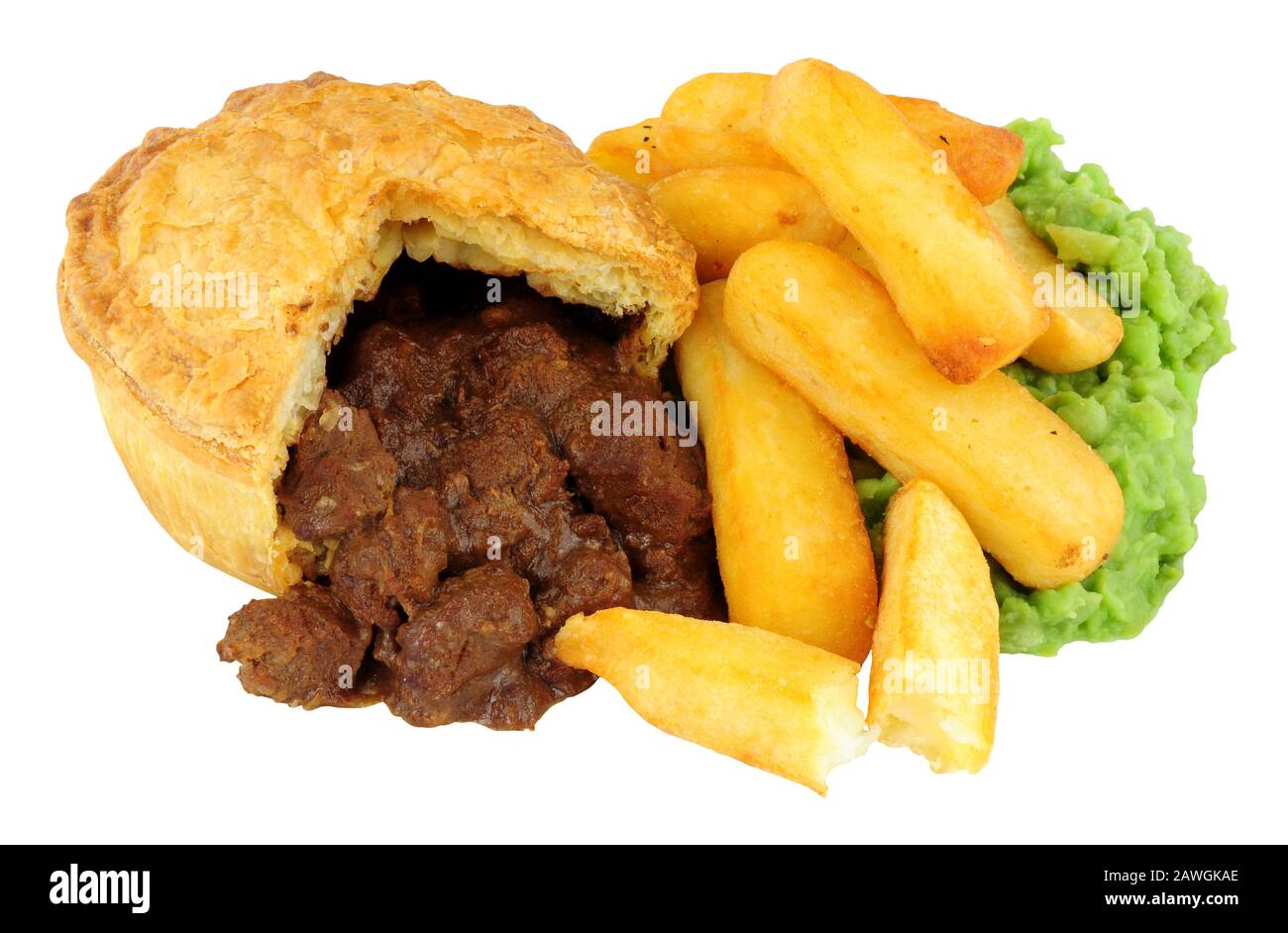Steak Pie And Chips High Resolution Stock Photography And Images Alamy