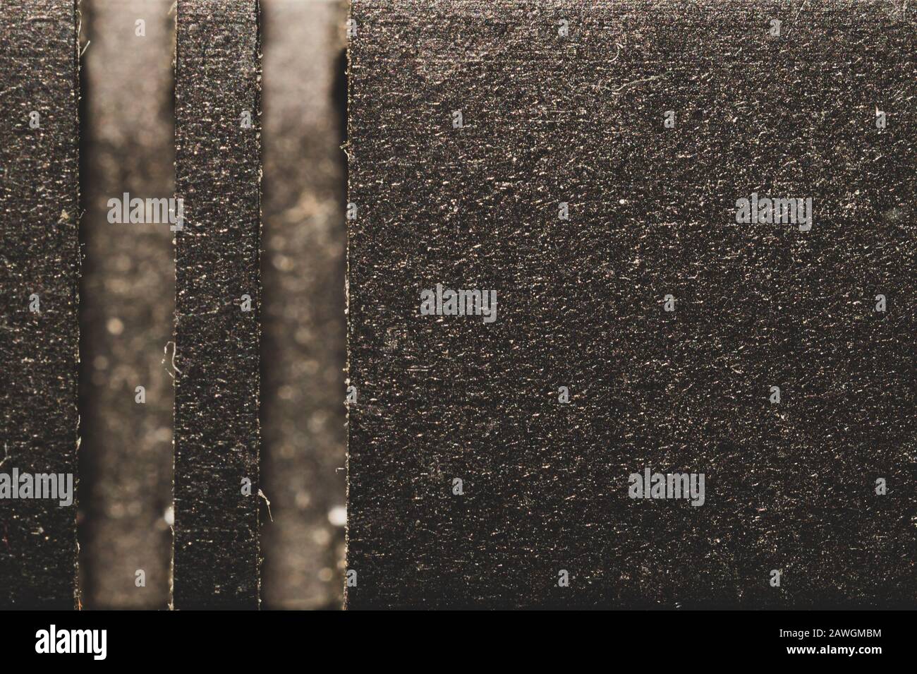 Abstract black texture background with strip notches Stock Photo