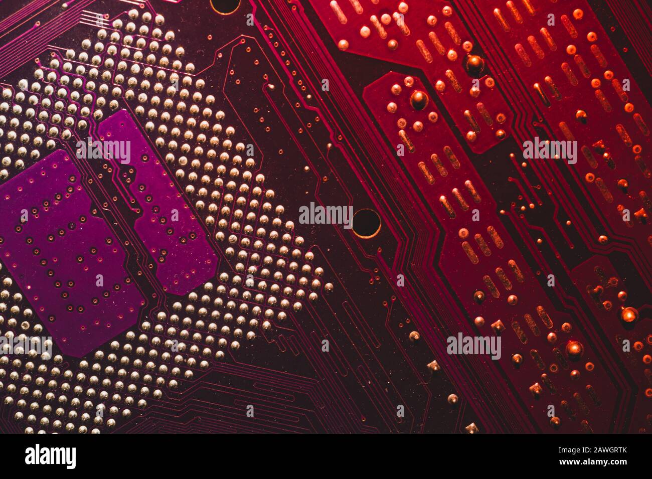 Processor Pins Macro Computer Motherboard Close Up Cpu Pins On A Circuit Board Micro Elements