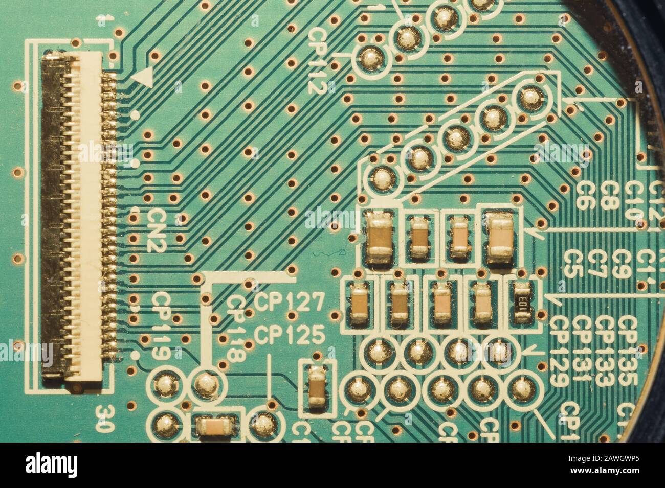 Electronic circuit board abstract background. computer motherboard ...