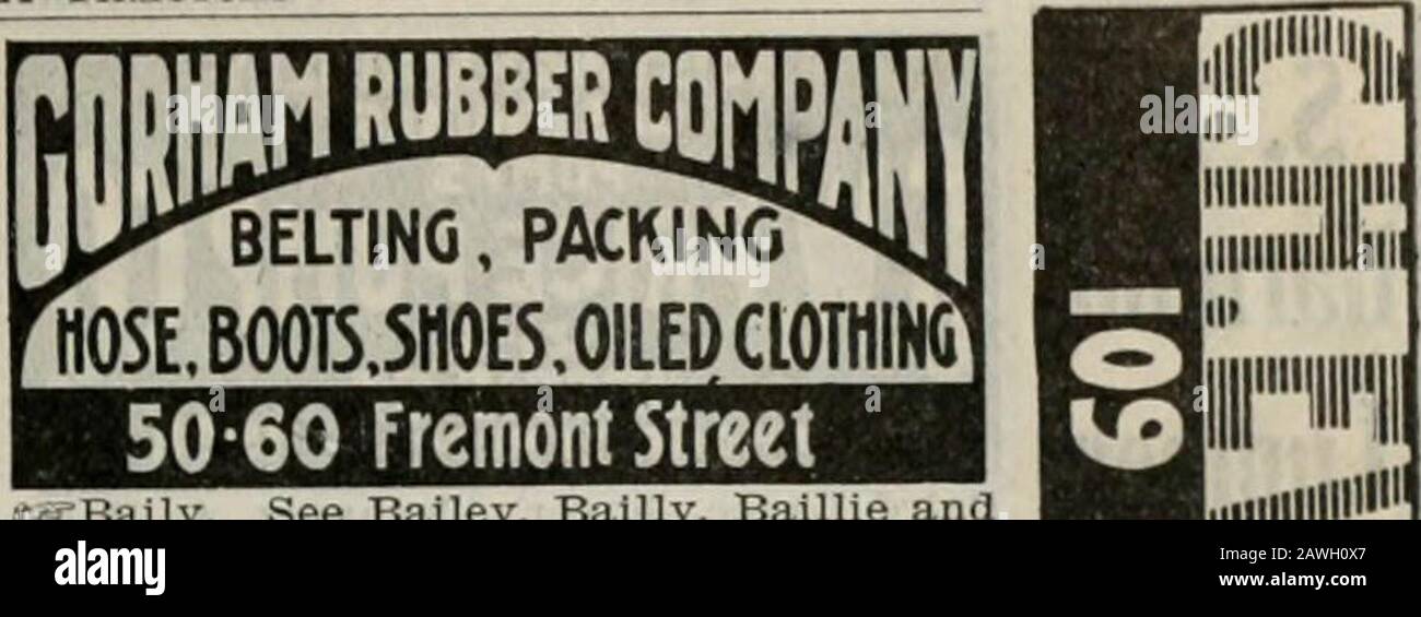 Crocker-Langley San Francisco directory for the year commencing .. . r 1533 PageBailie Hannah, widow, r 438 ScottBailie Margaret J Miss, teacher pub schools. 1533 PageBailie William, foreman W B Sumner & CoBailie John J. liquors, 400 Golden Gate AvBaillie C A Mrs, bkkpr San Mateo Ranch Dairy, r 4053, 19thBaillie John A, stev, r 443, 3d AvBaillie Kenneth G, salesman Tillmann & . Bendel, r San Anselmo£S-Baillie. See Baily, Bailey, Bailly and BayleyBailly Arthur, salesman, r 115, Sth AvBailly Edward S, cashier OBrien & Spotorno, r 115, 8th AvBailly Emile, chef, r 2307 Van Ness AvBailly J J, porte Stock Photo