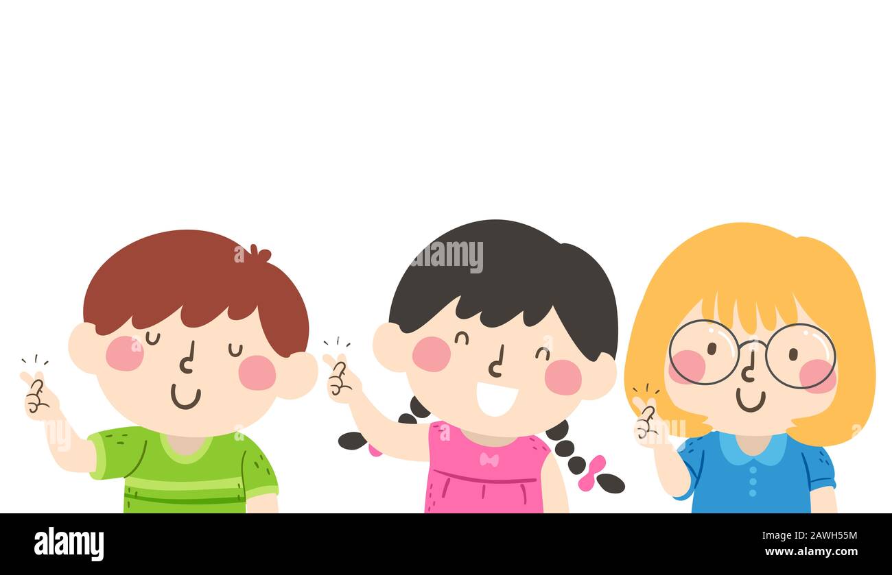 Illustration of Kids Students Snapping their Fingers Following the Instruction Snap Your Fingers